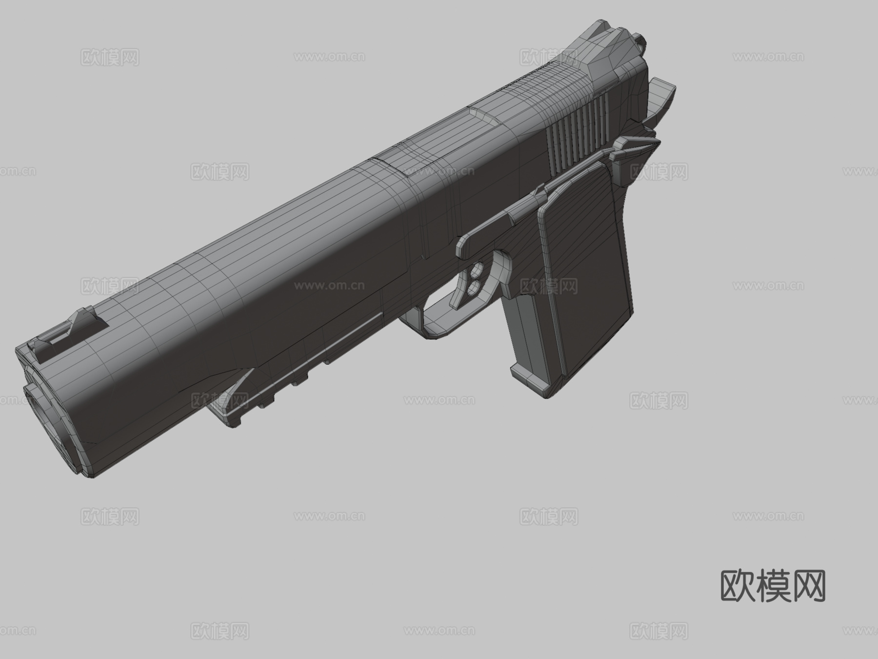 M1911手枪3d模型