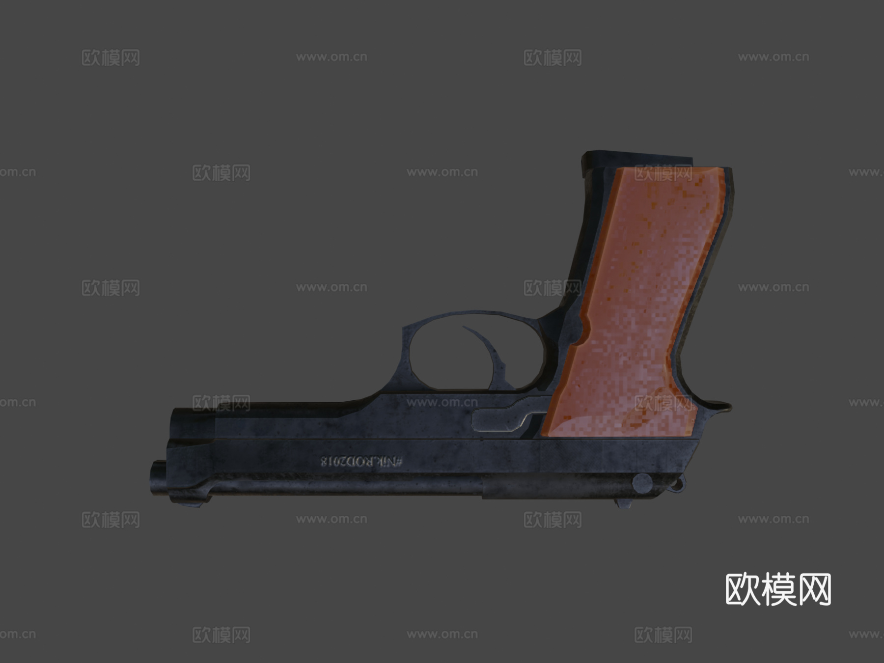 黑暗贝雷塔3d模型