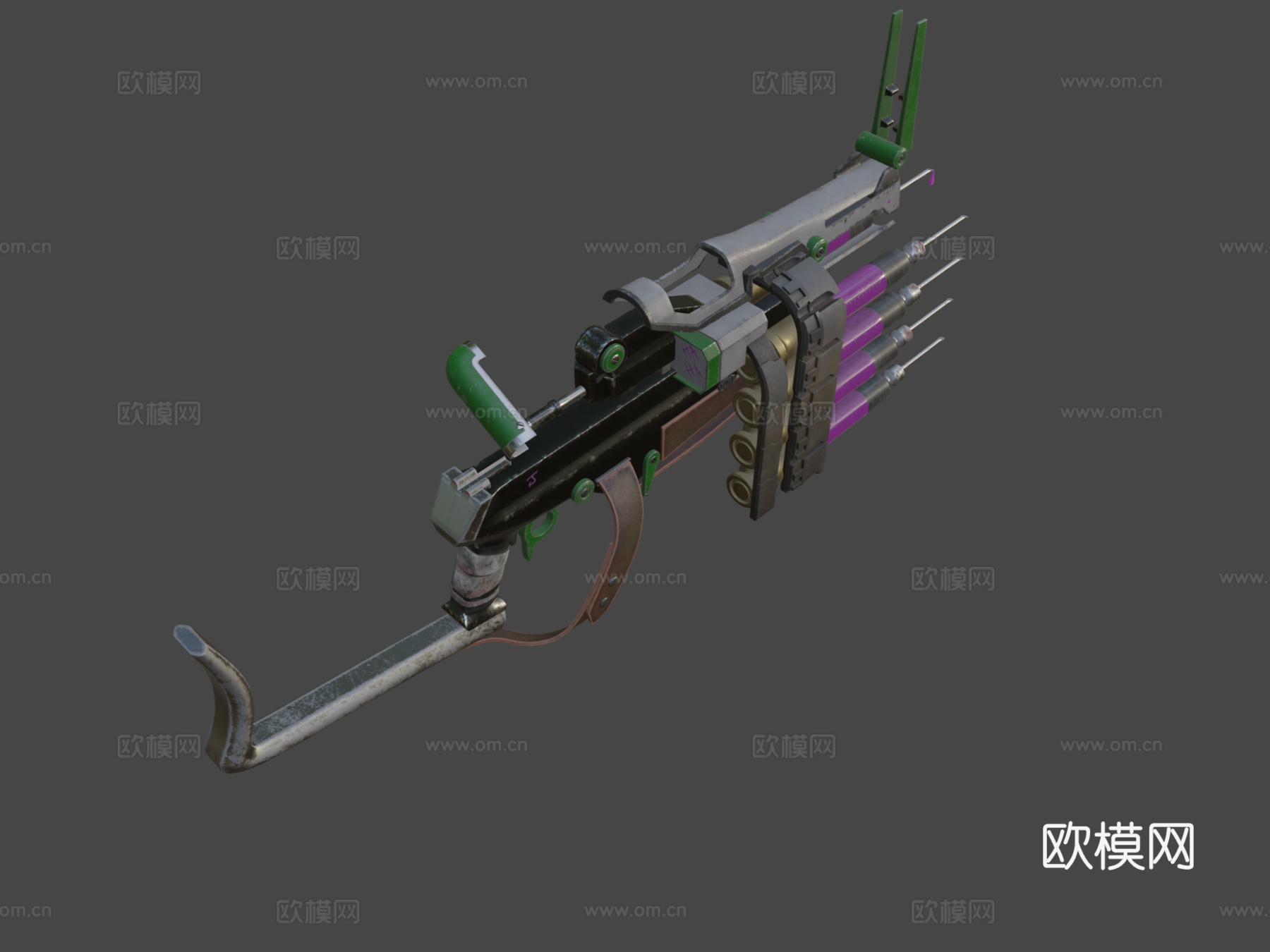 蝙蝠侠阿卡姆 - 小丑帮注射步枪3d模型