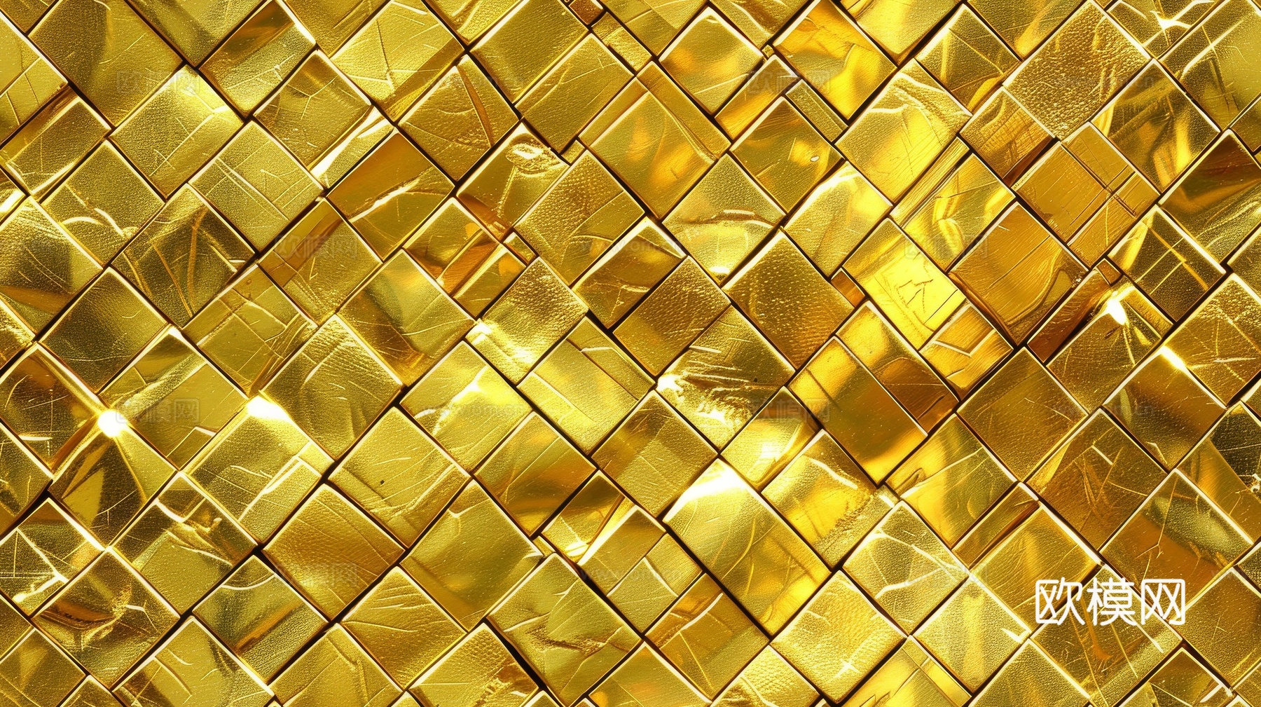 金属金箔黄金涂抹下载（渲染图4）