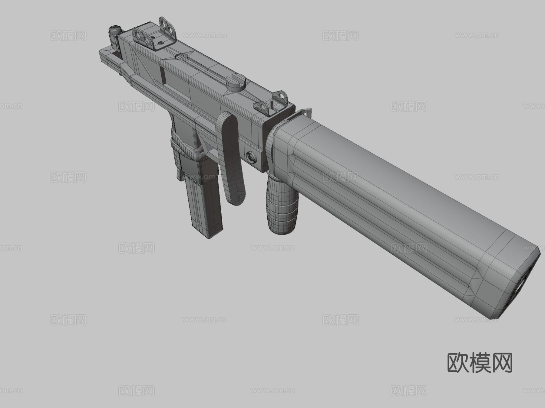 Mac-10定制3d模型