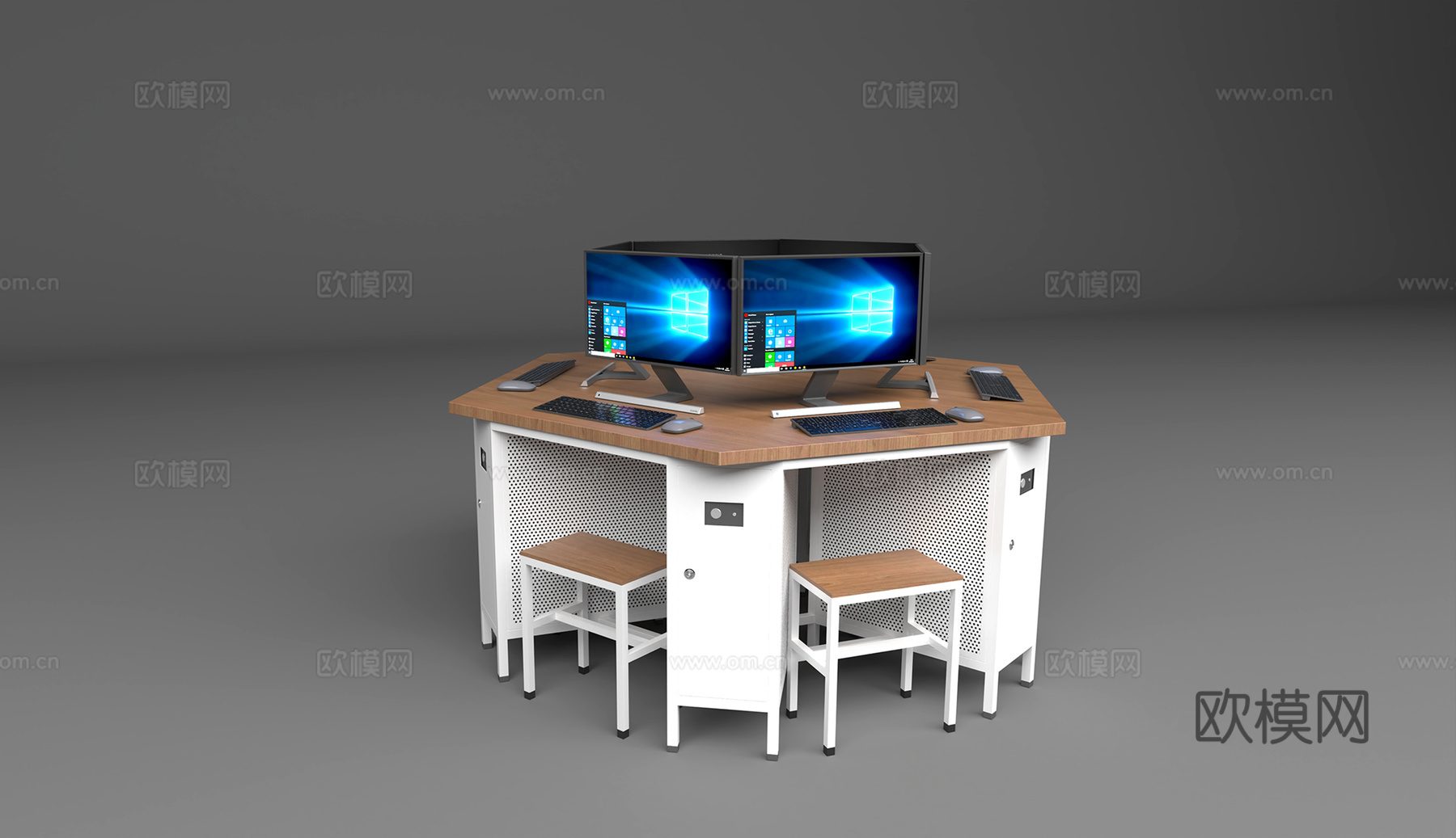 办公桌椅3d模型