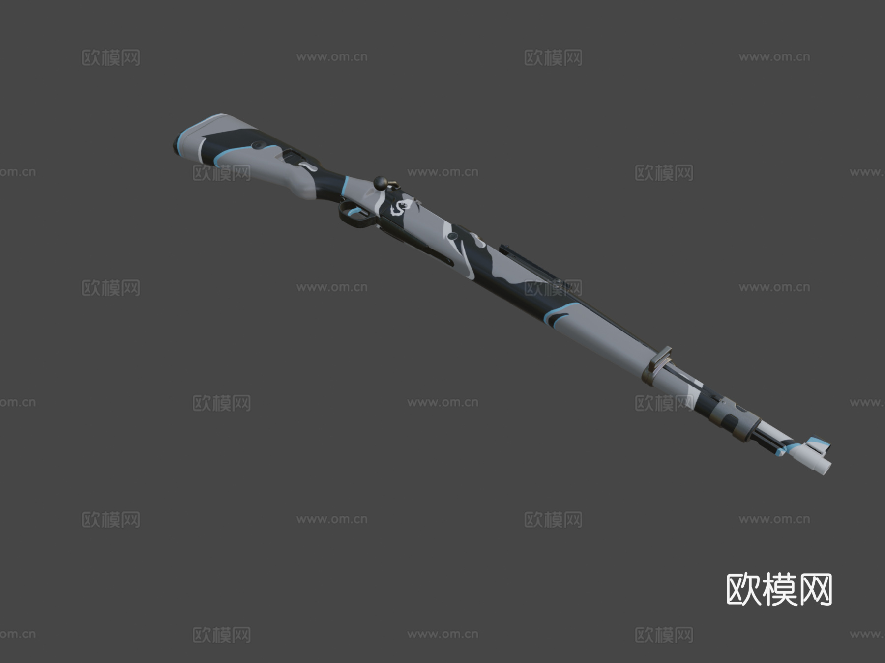 幽灵-Kar98k-PUBG3d模型