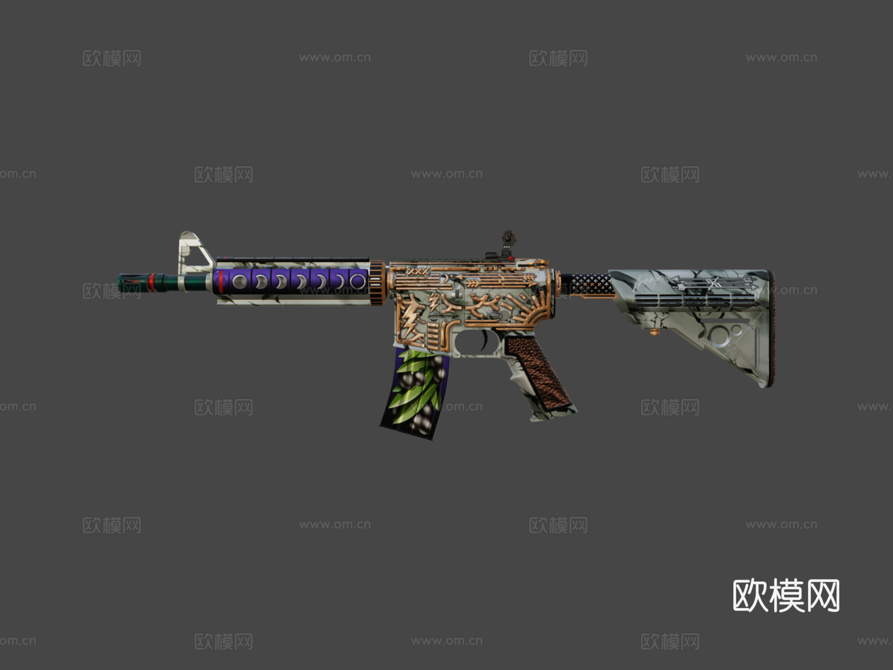 M4A4 =神之愤怒= v23d模型
