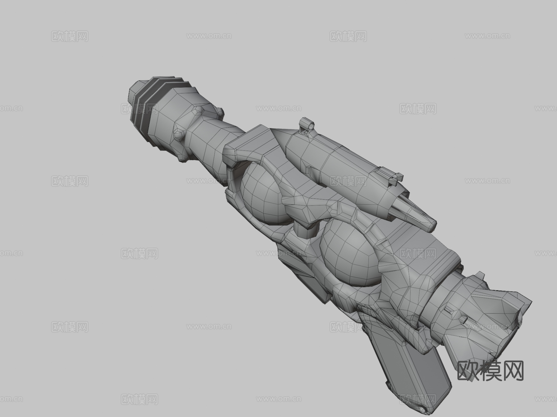 射线枪3d模型