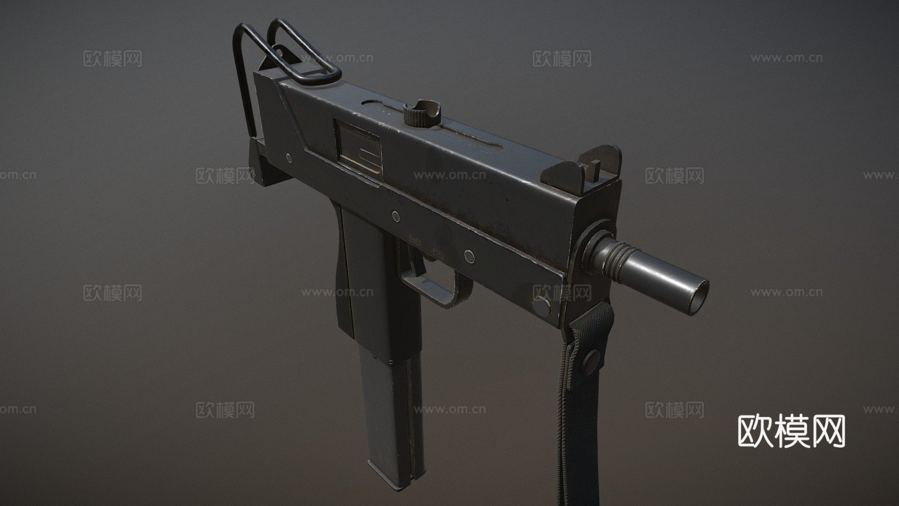 MAC-11冲锋枪3d模型