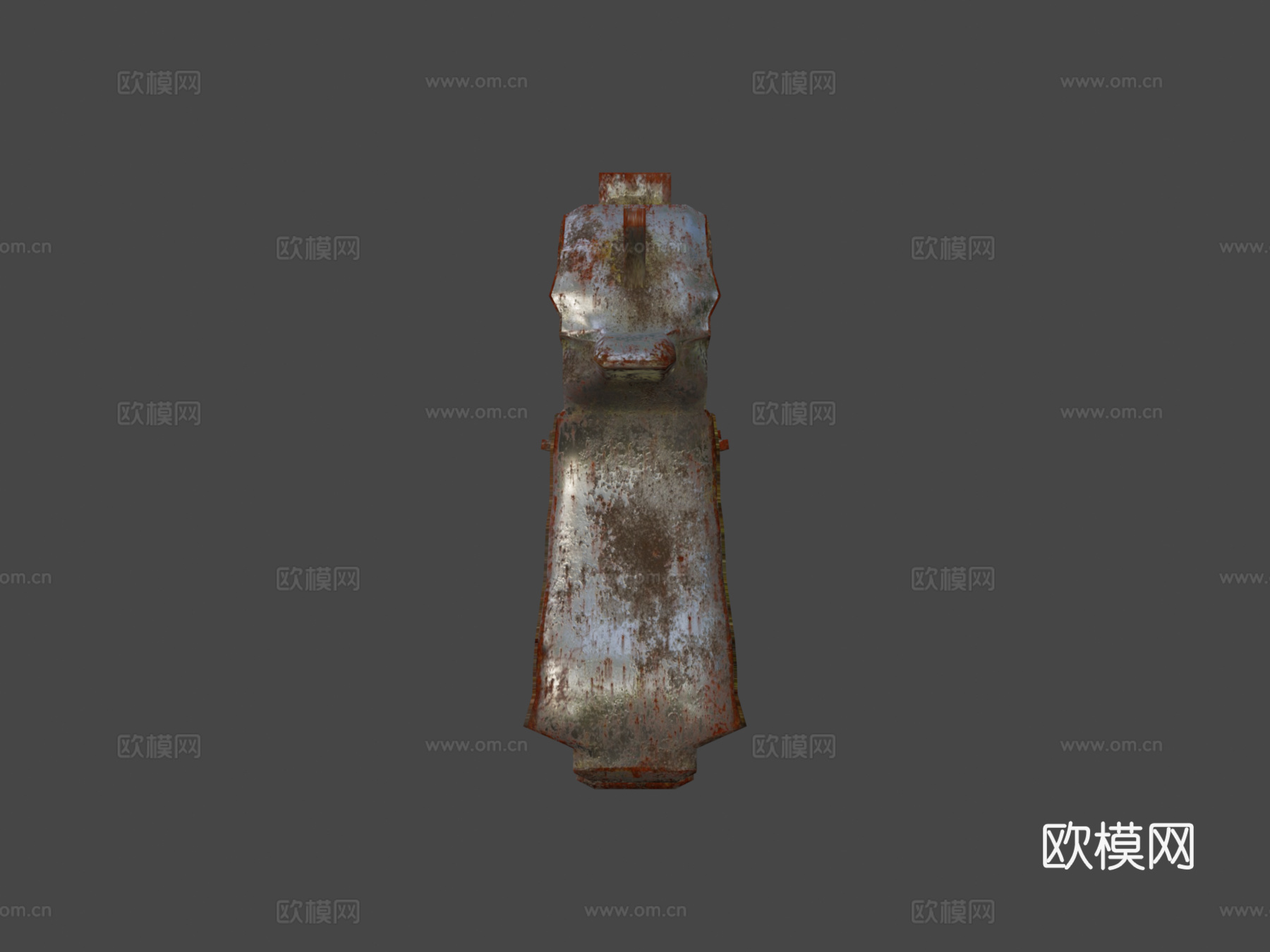 沙漠之鹰44马格南MK7_手枪_生锈3d模型