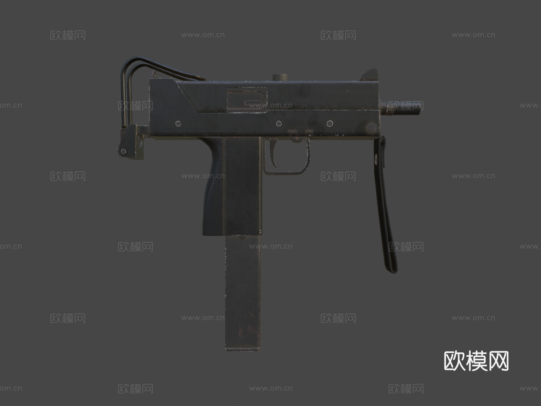 MAC-11冲锋枪3d模型