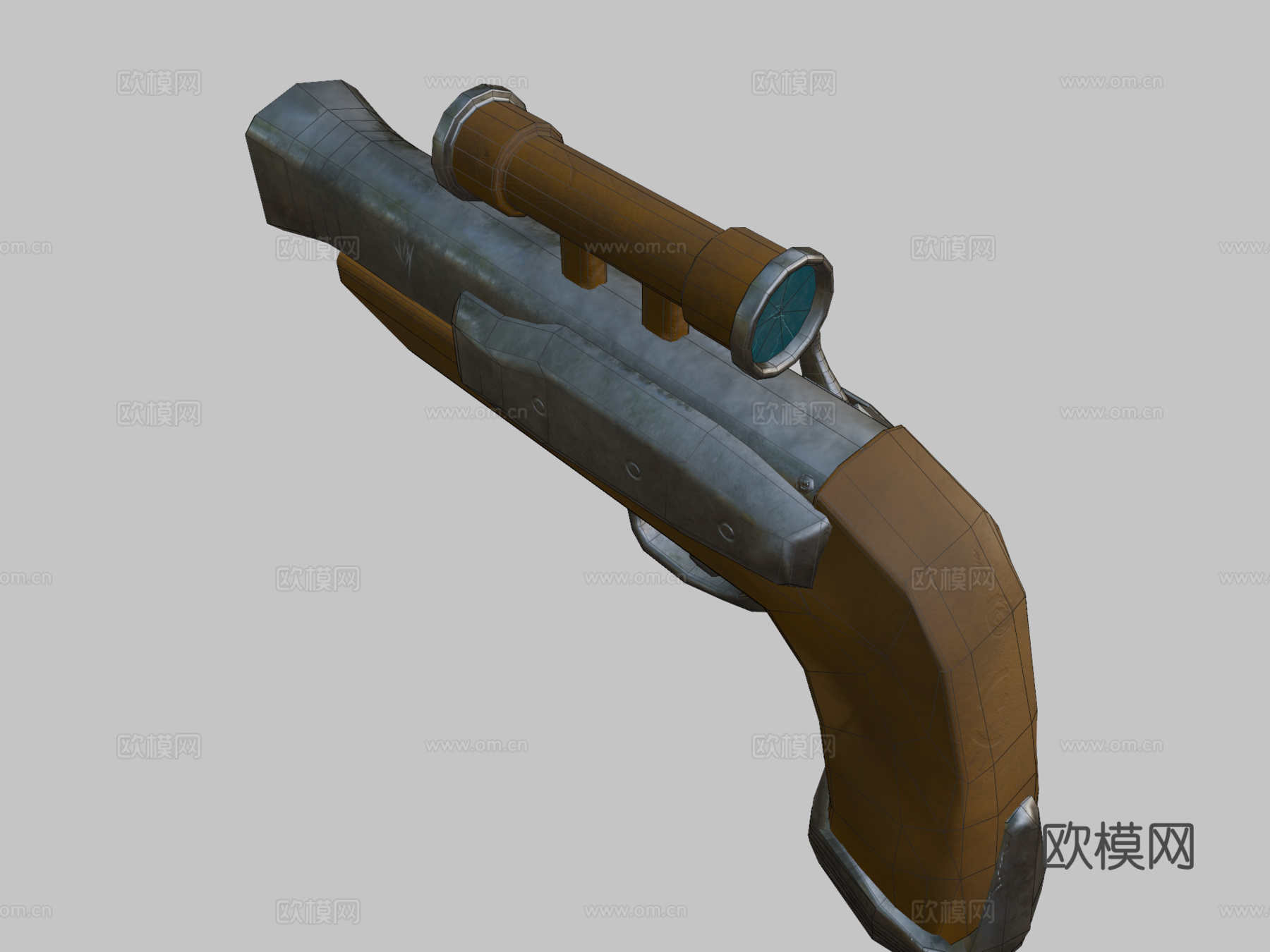 盗贼之海风格手枪3d模型