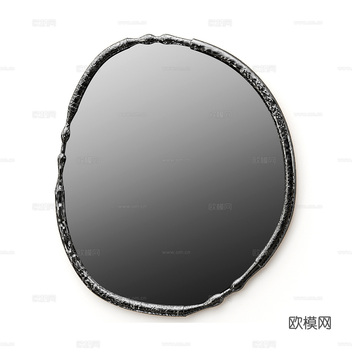 新中式轻奢装饰镜子3d模型