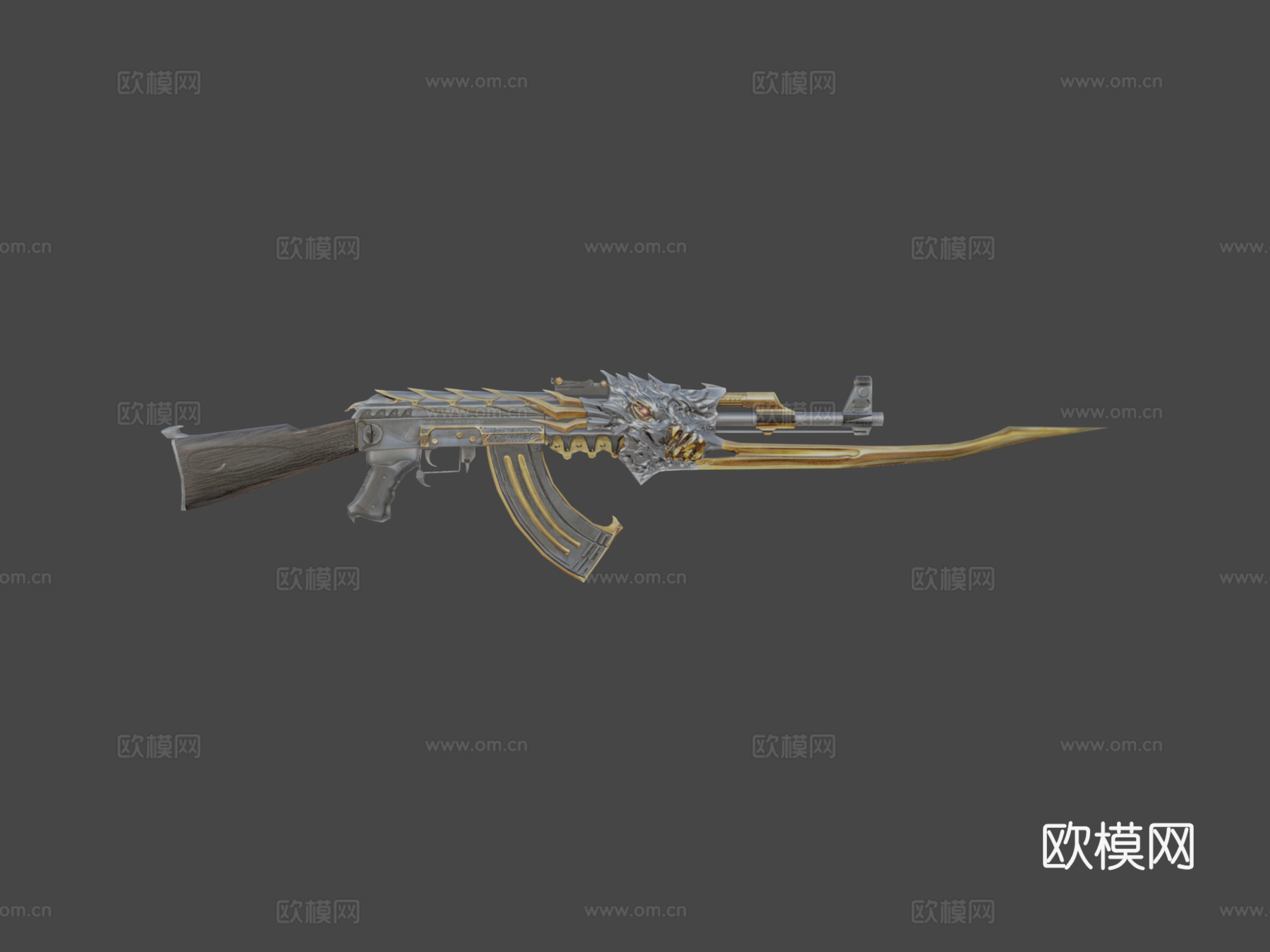 AK 47野兽3d模型