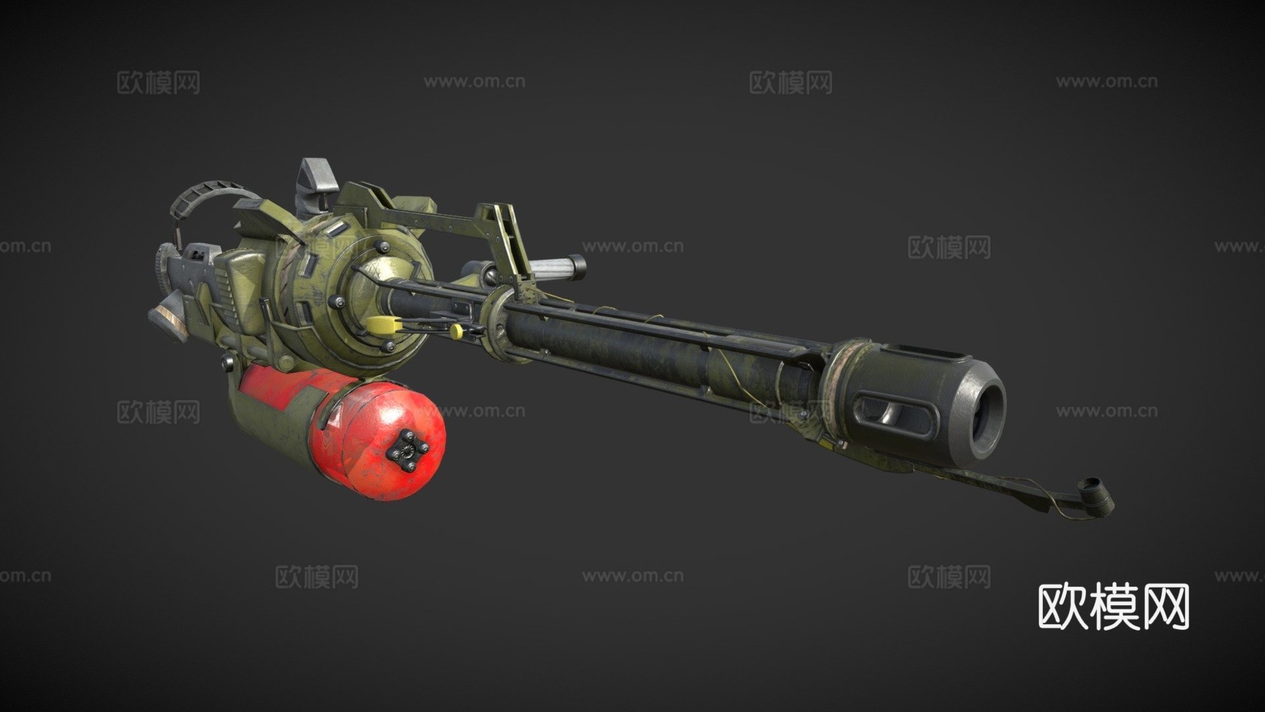 火焰喷射器3d模型