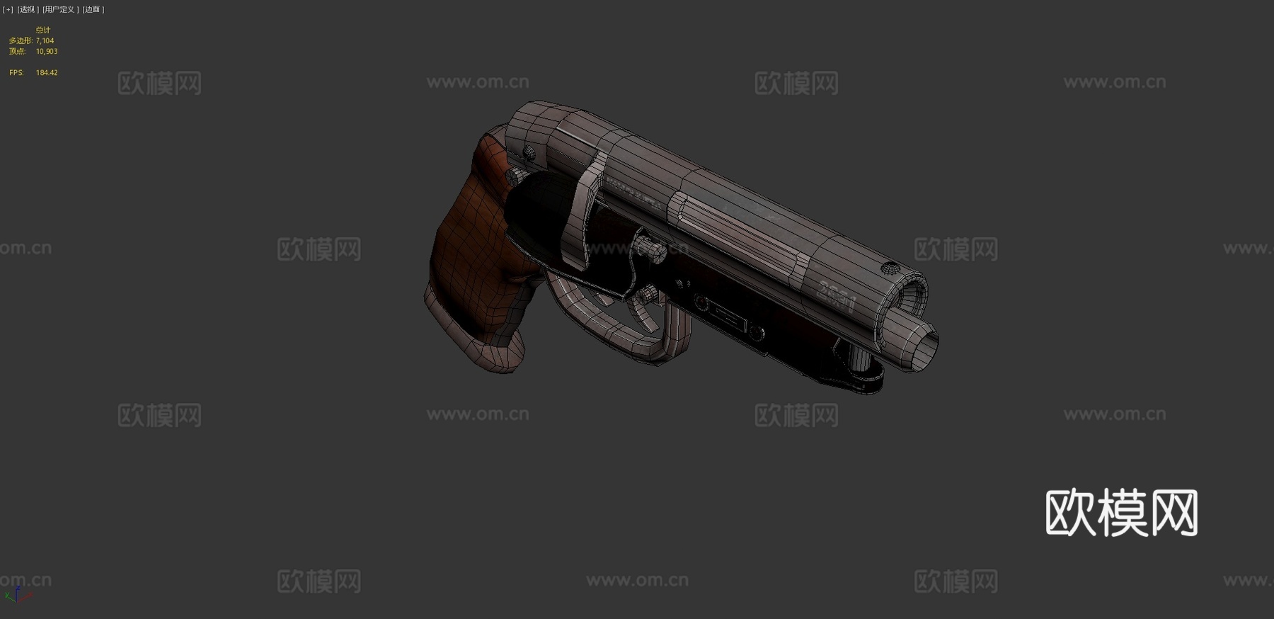 LAPD 2019（刀锋战士手枪）3d模型