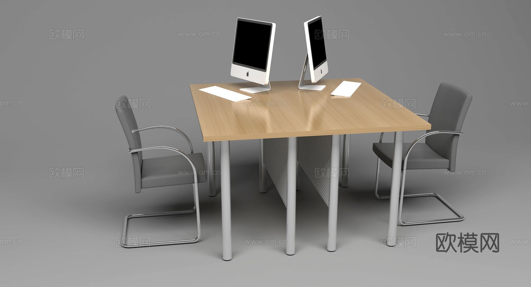 办公桌椅3d模型