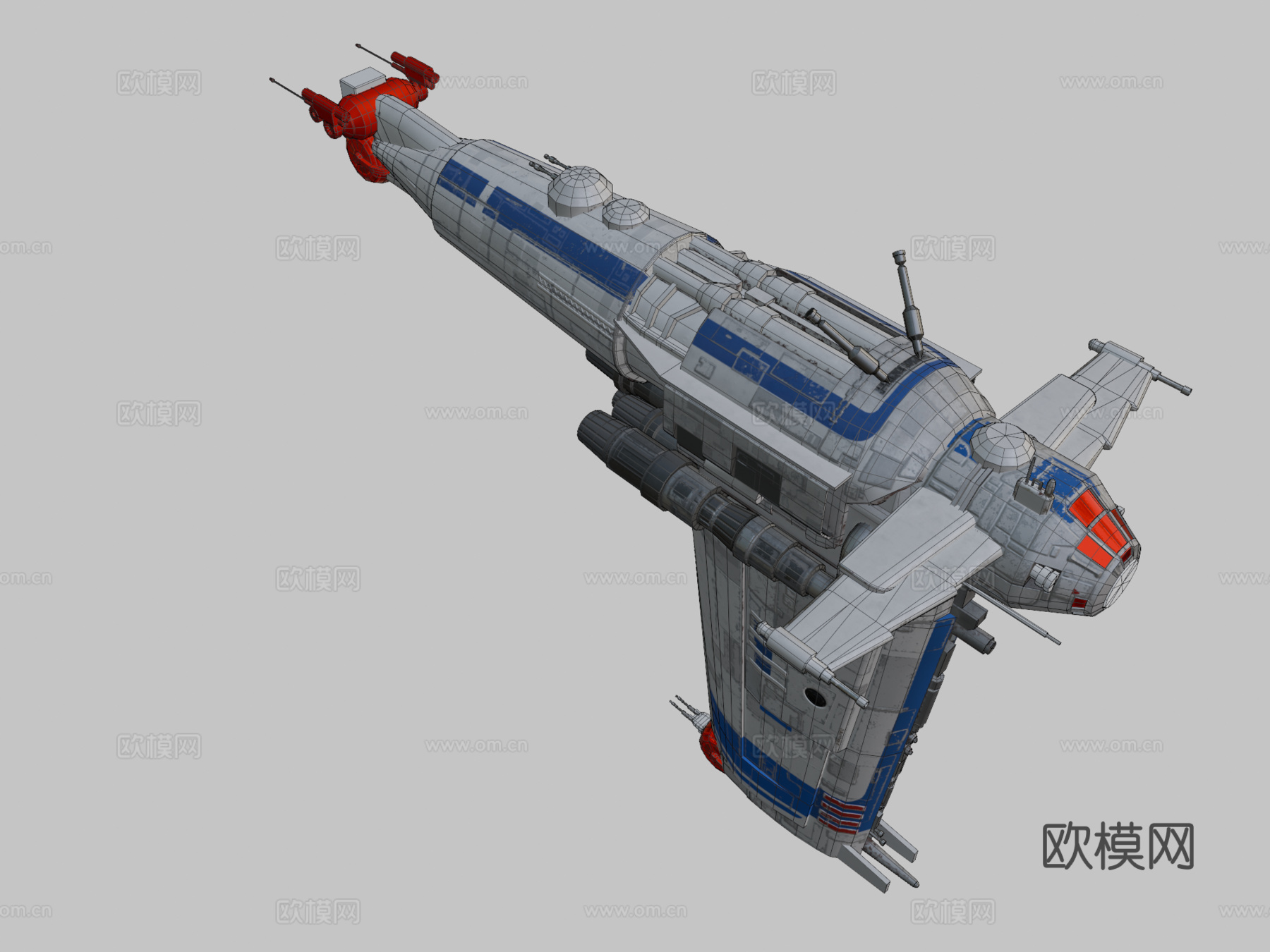 MG-100星际堡垒SF-17 进行中3d模型