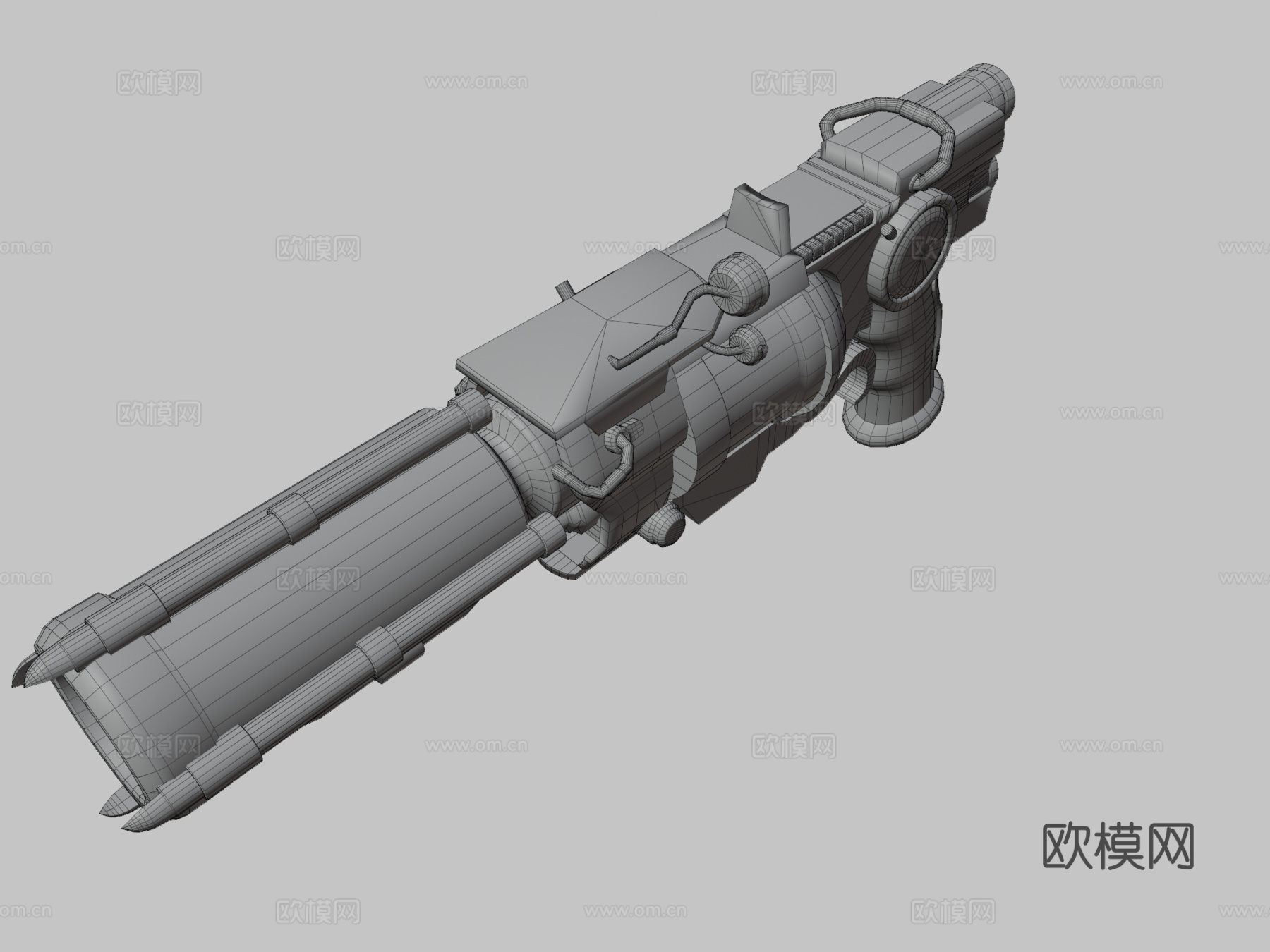 蒸汽枪3d模型