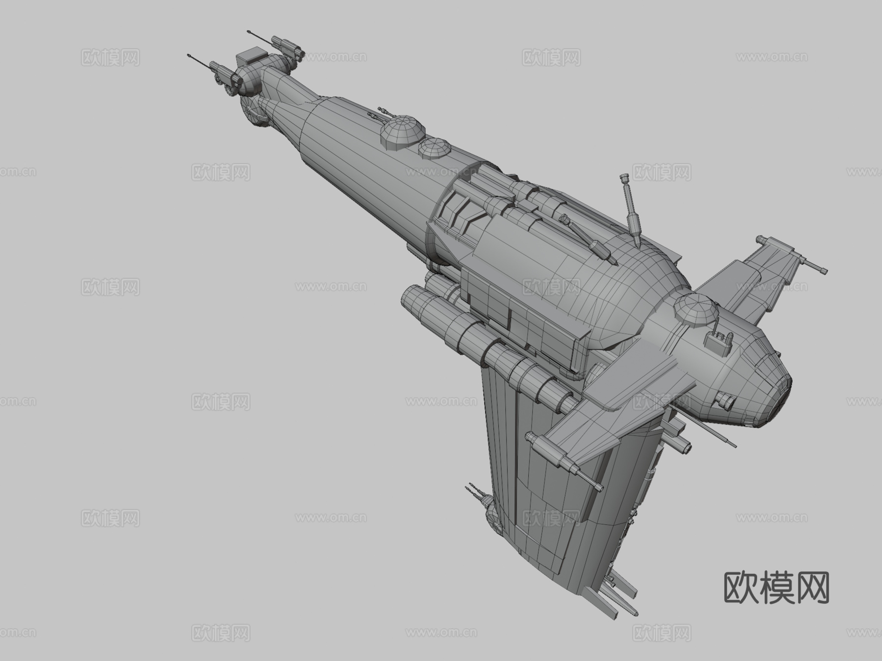 MG-100星际堡垒SF-17 进行中3d模型
