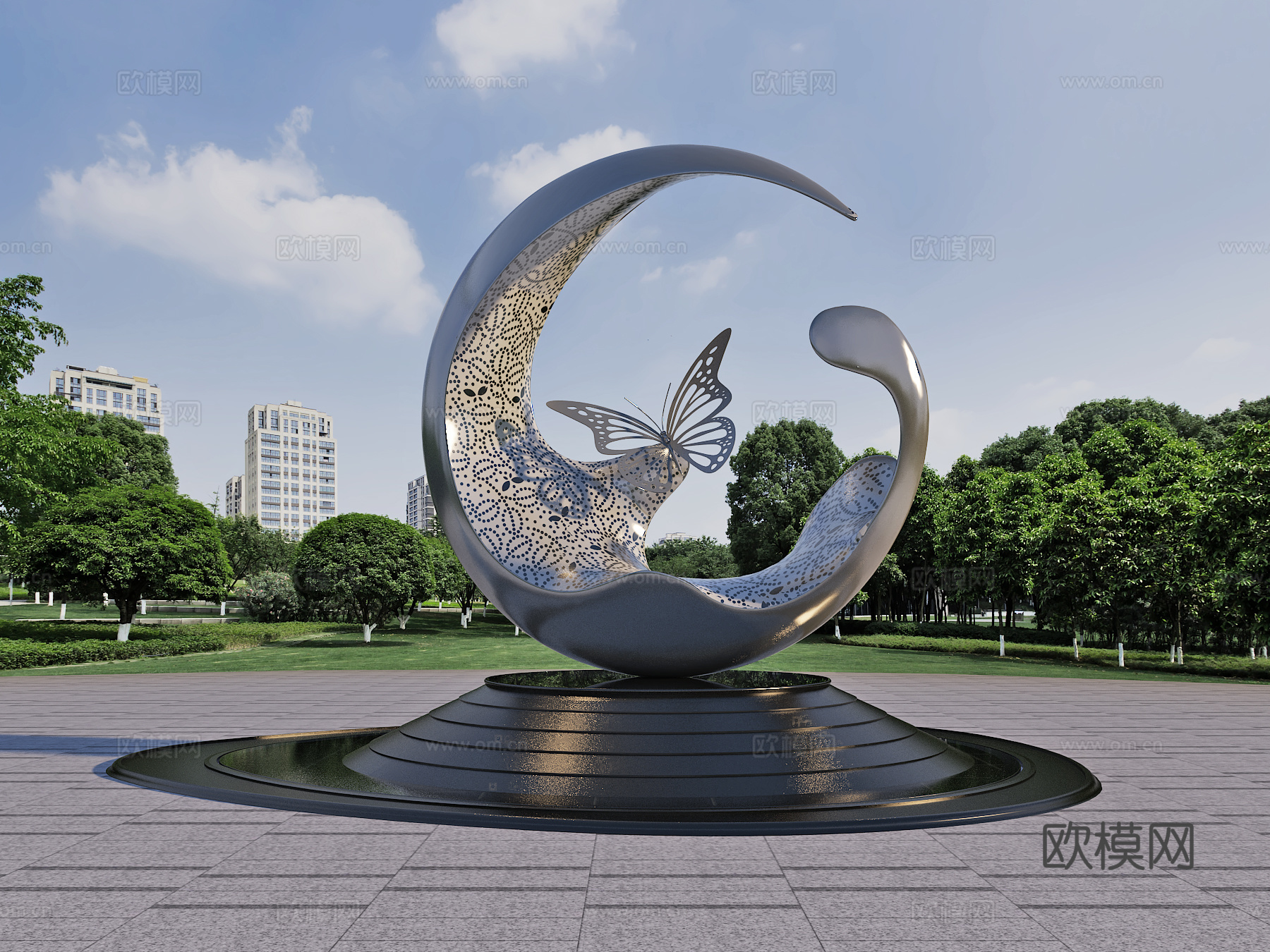 广场装置 雕塑 景观 艺术小品3d模型