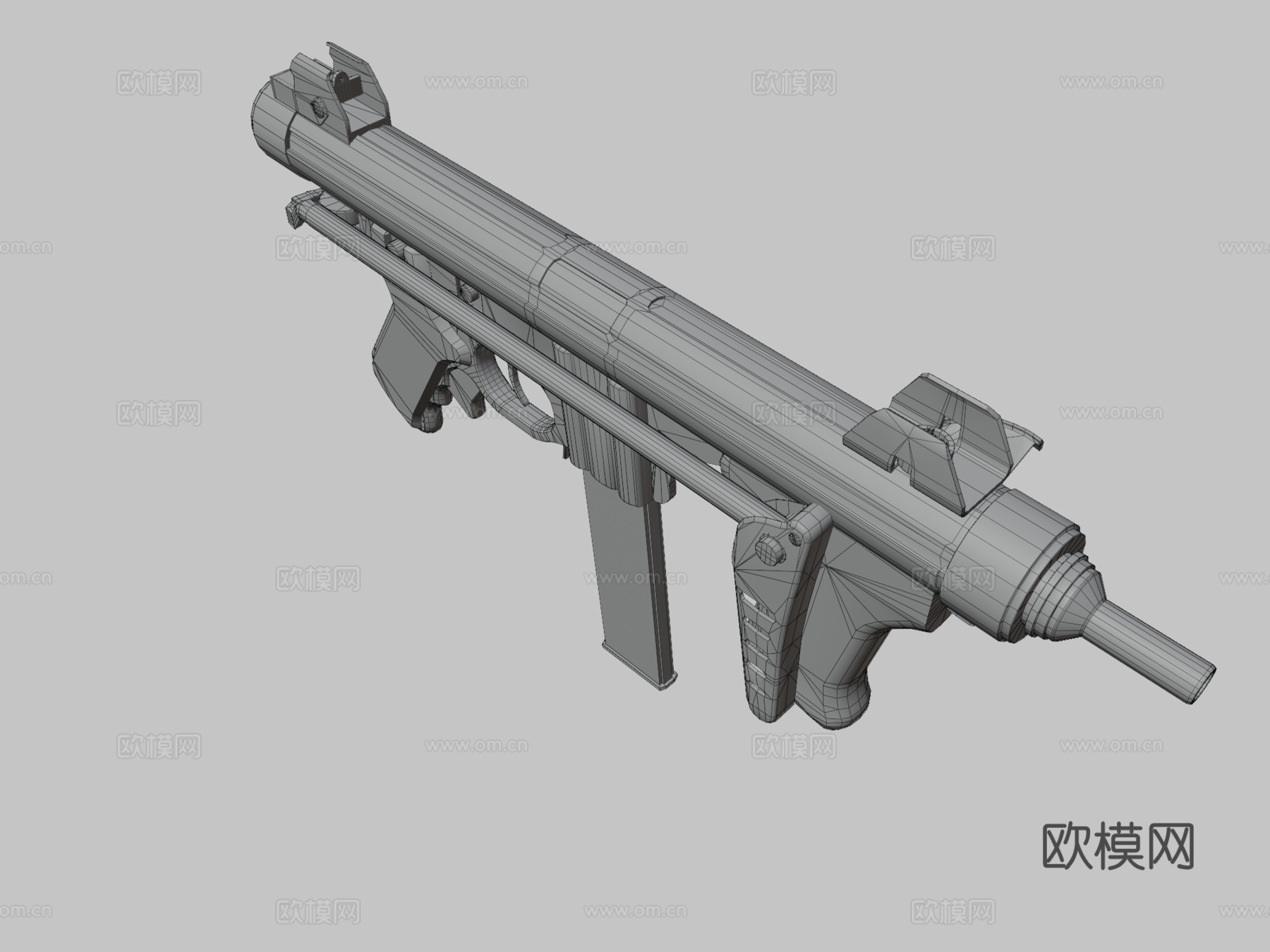 灵魂粉碎者=贝雷塔M12游戏资产3d模型