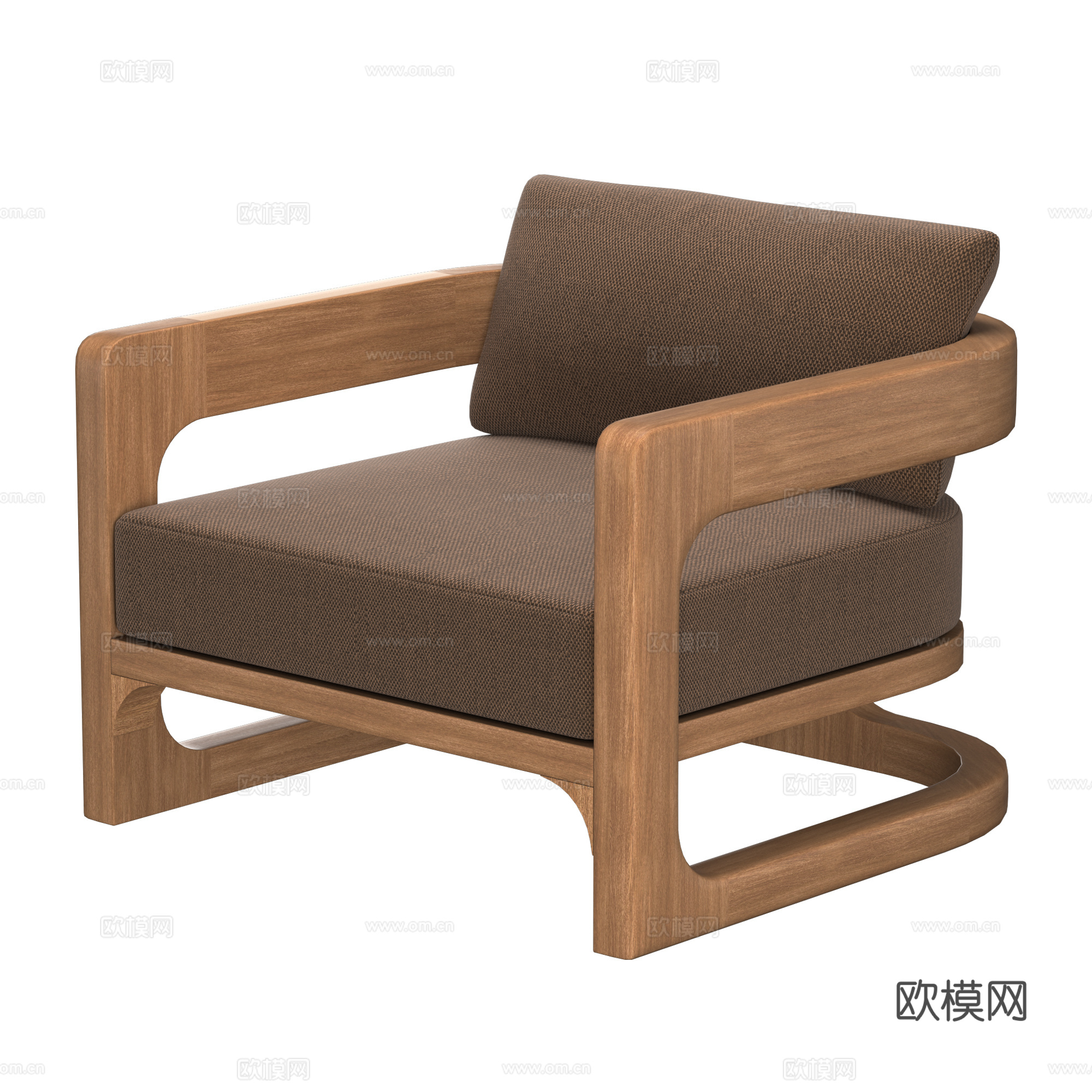 新中式休闲椅3d模型