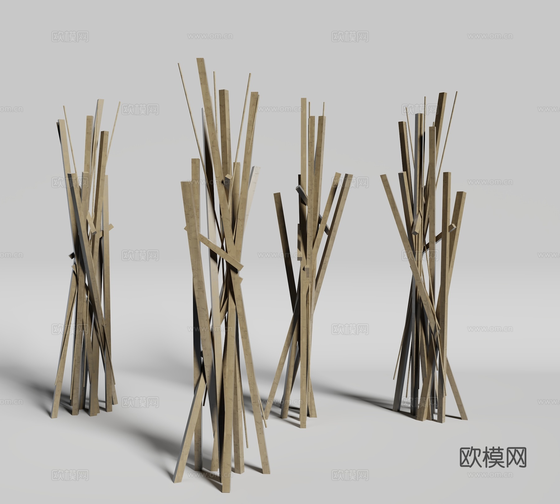 现代装饰品雕塑3d模型