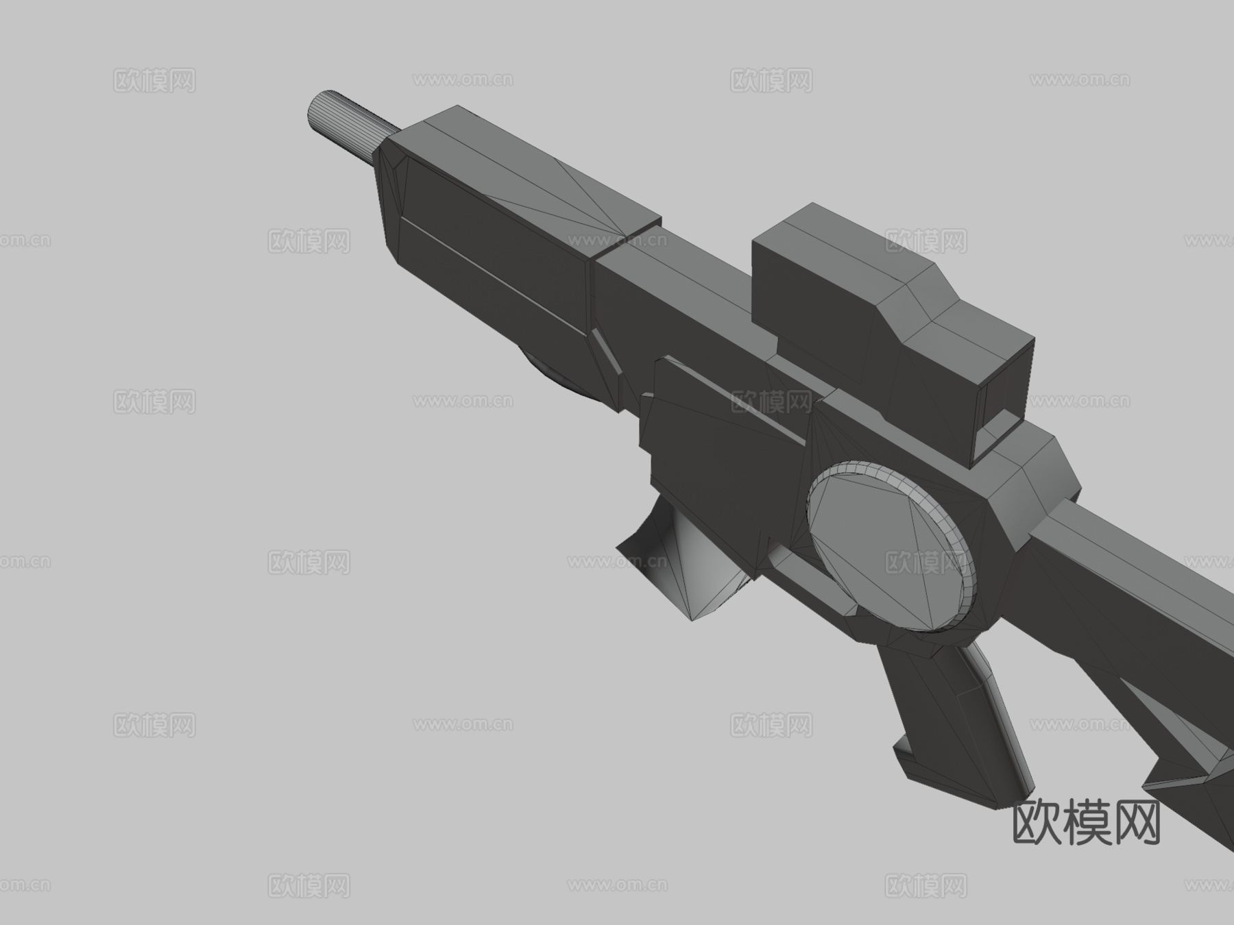 LXE-43均衡突击步枪3d模型