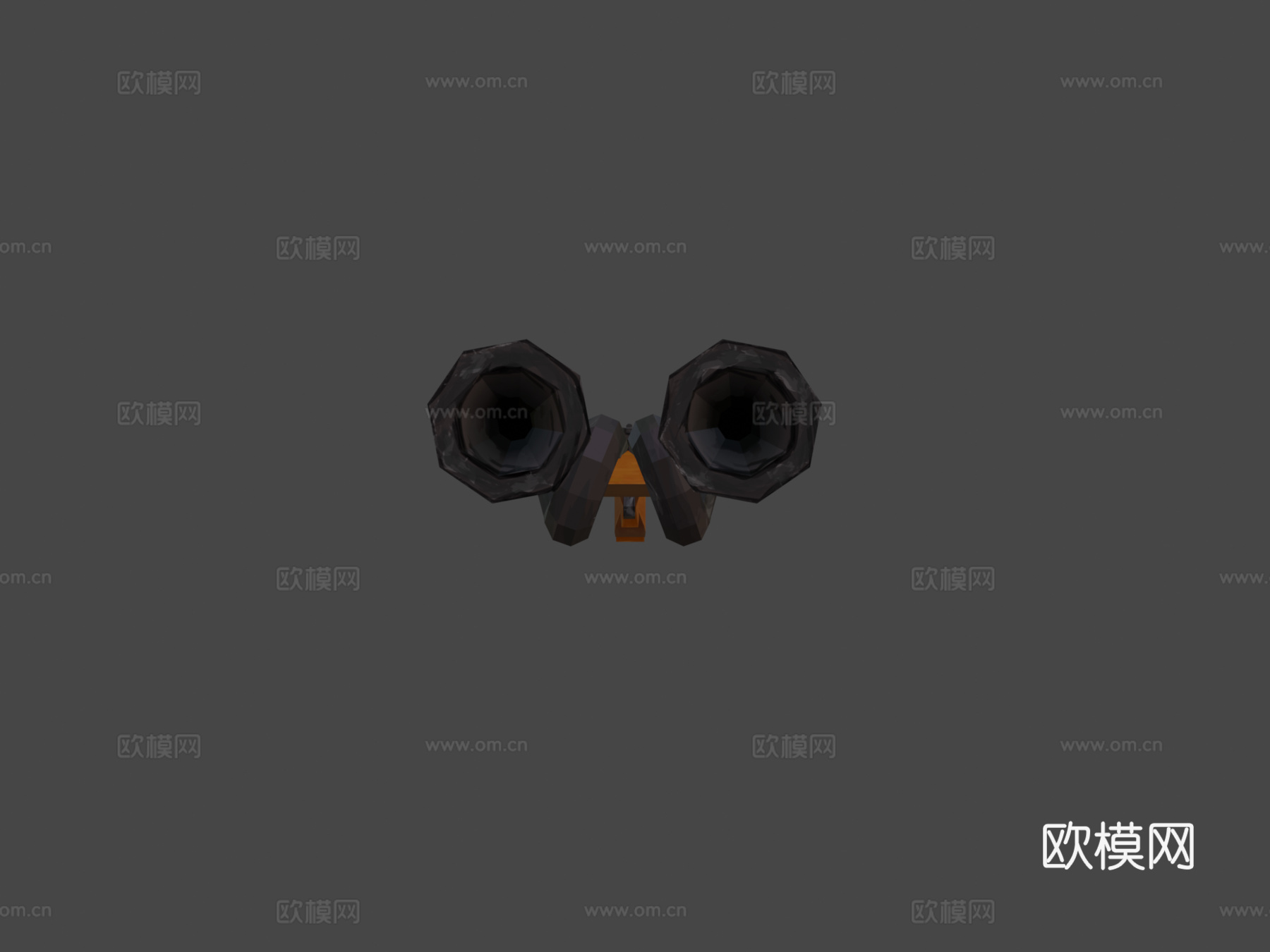 双管循环霰弹枪3d模型