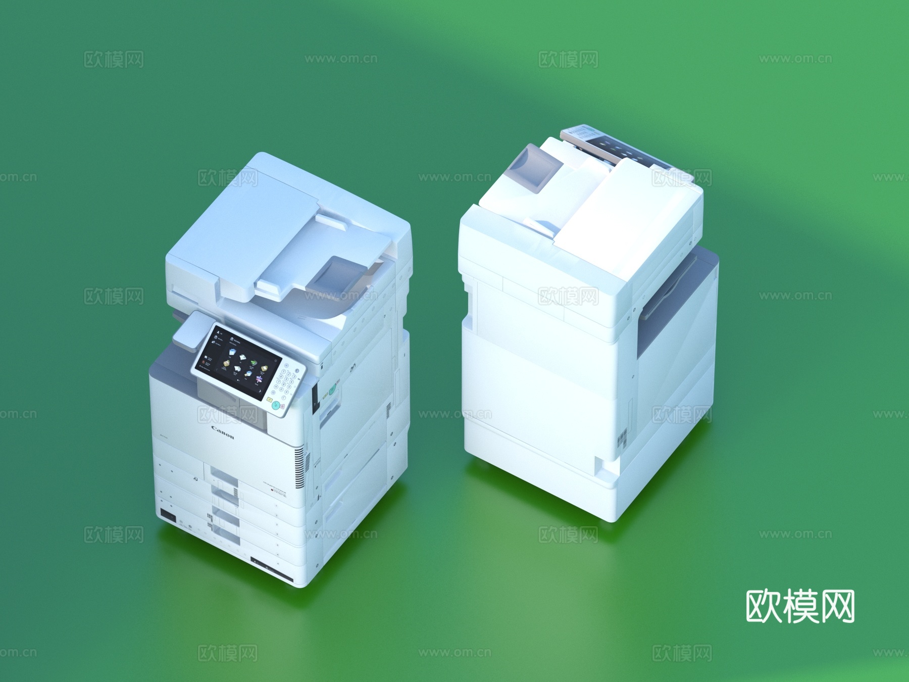 打印机 复印机 扫描机  办公设备3d模型