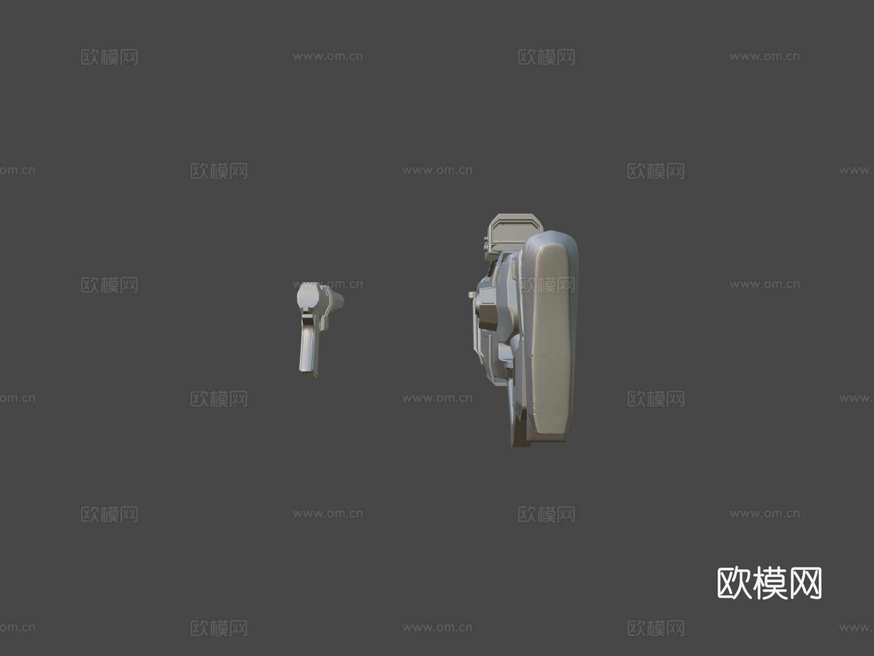 科幻枪3d模型