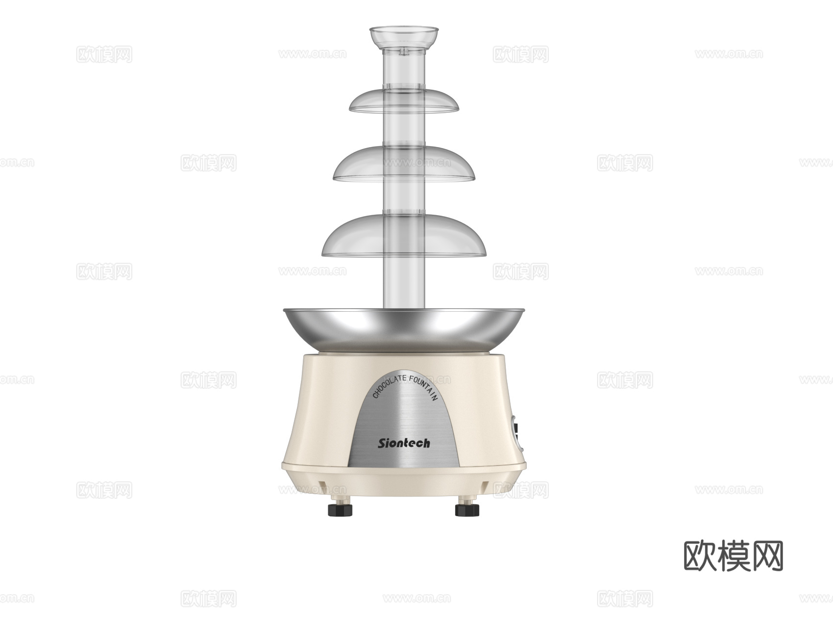 巧克力喷泉机3d模型