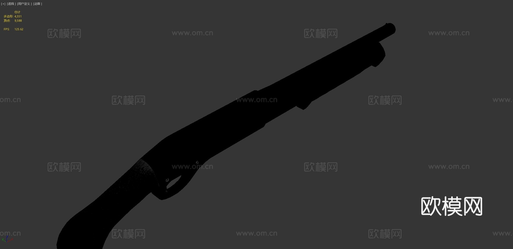 Tac-14 870雷明顿猎枪3d模型