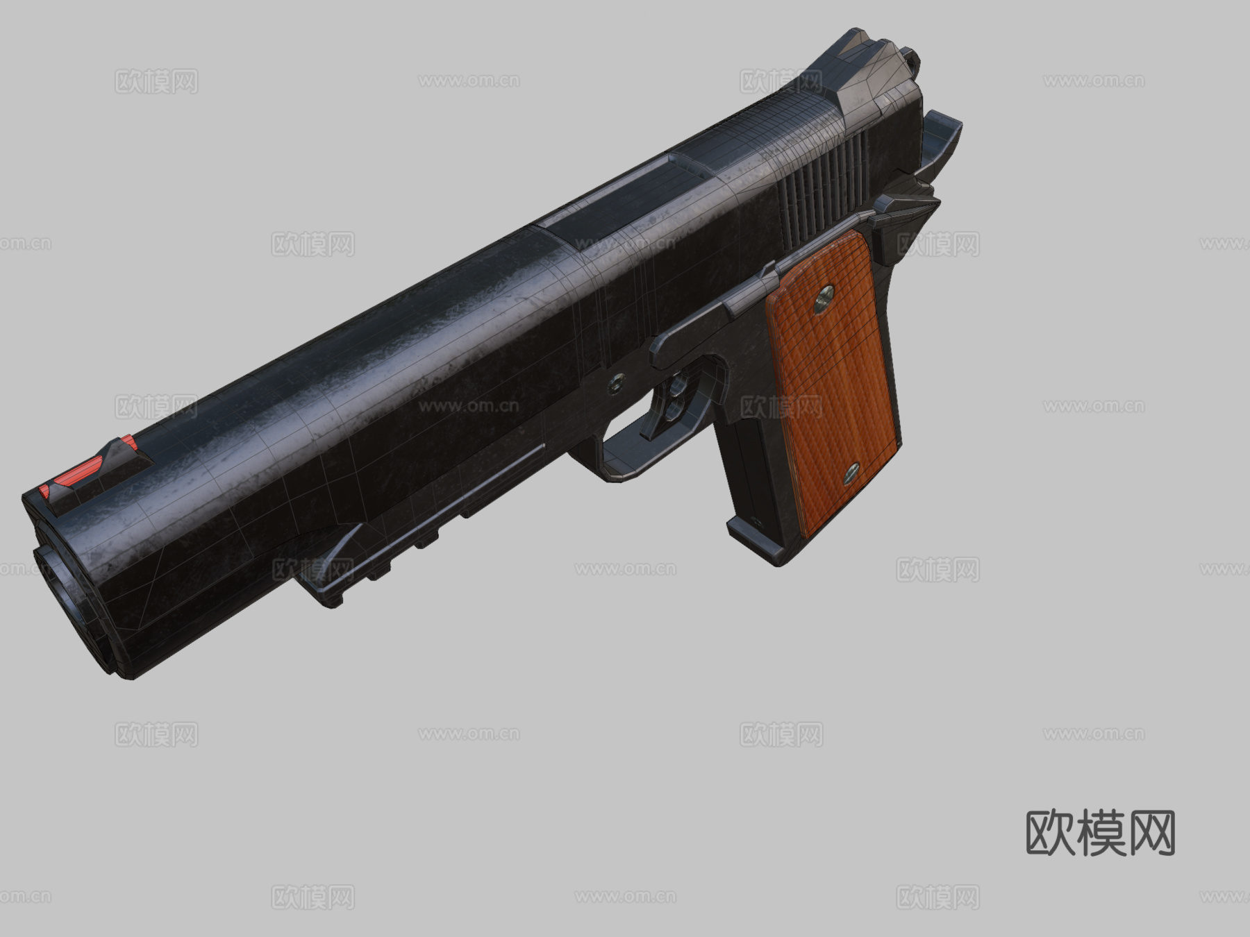 M1911手枪3d模型