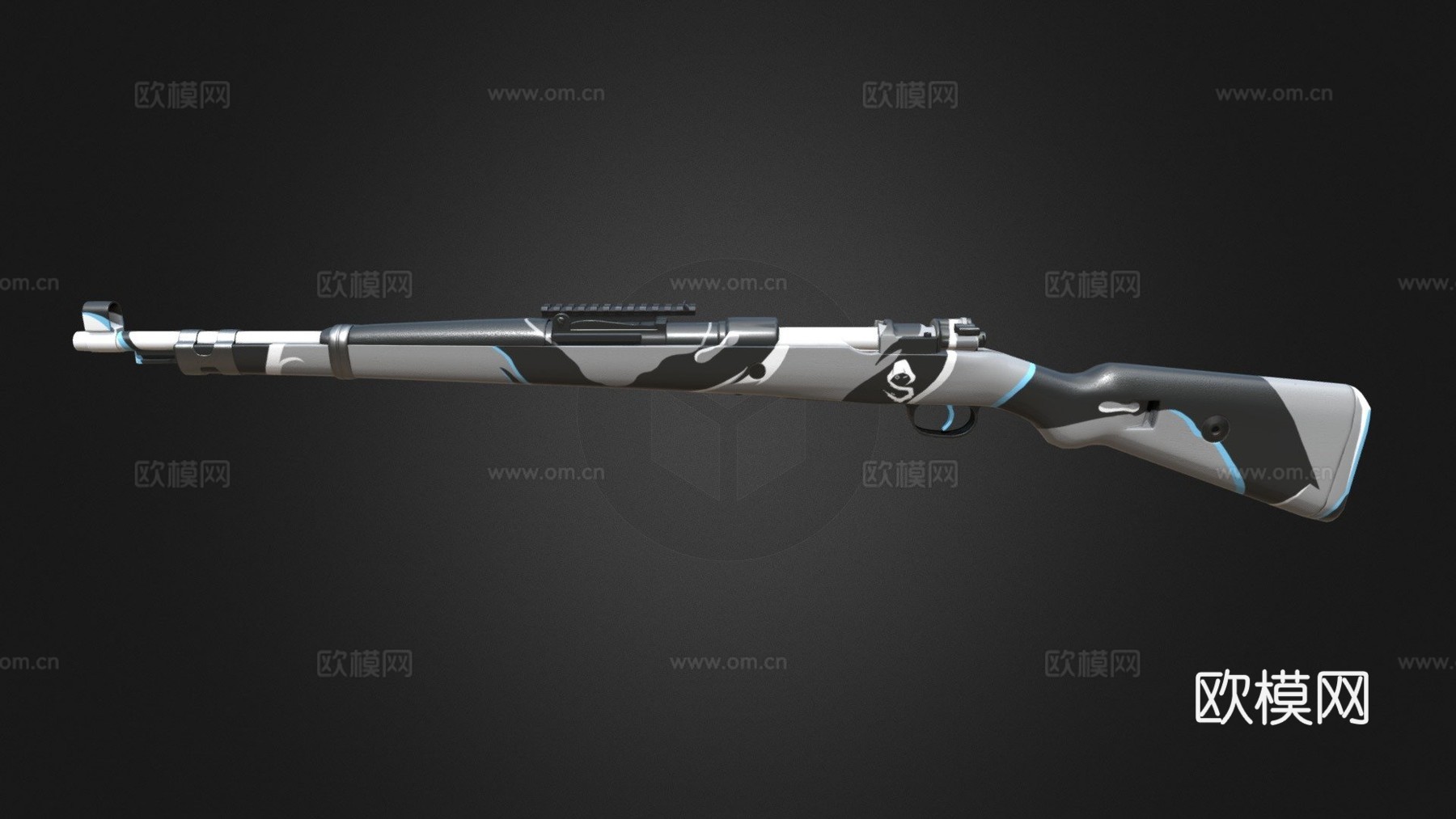 幽灵-Kar98k-PUBG3d模型