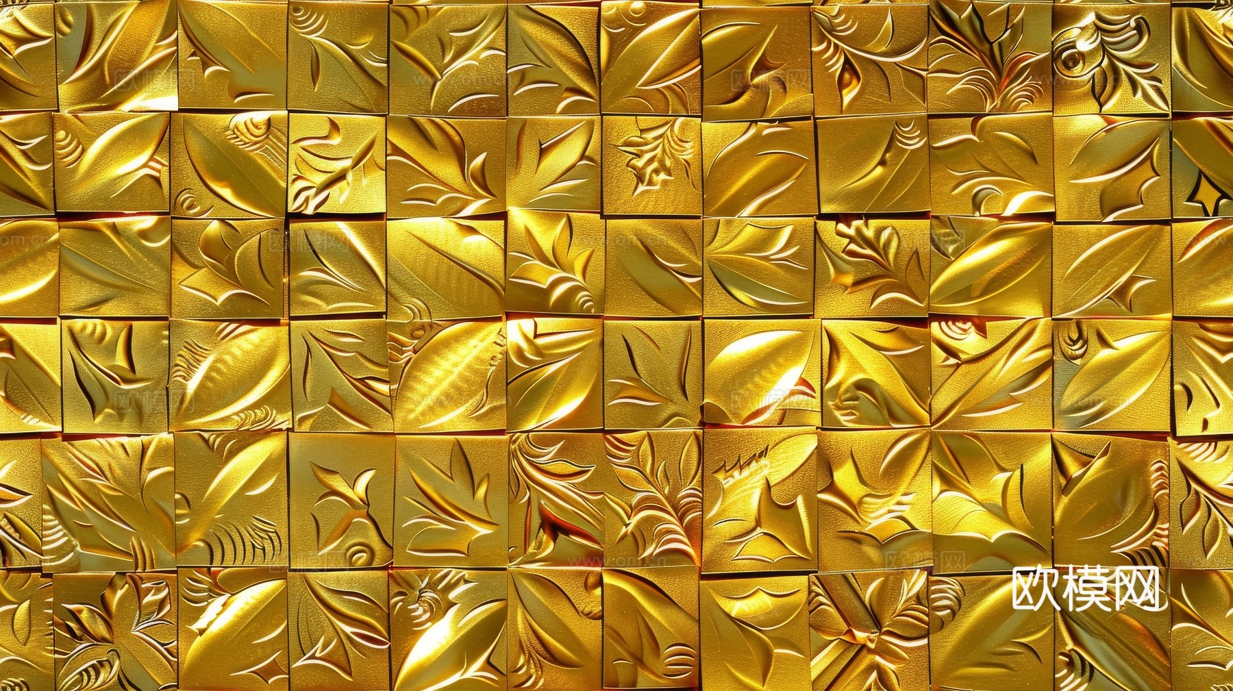 金属金箔黄金涂抹下载（渲染图4）