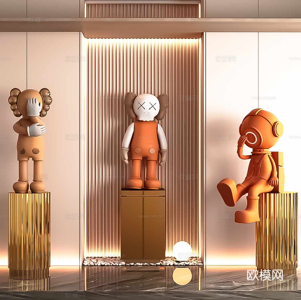 公仔摆件su模型