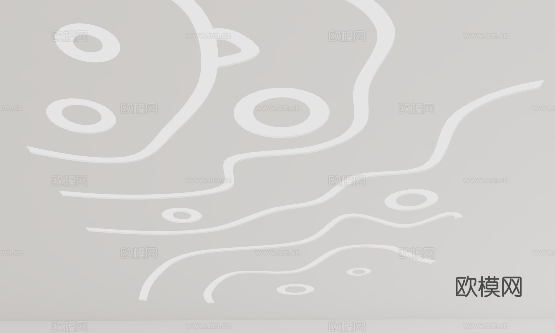 现代天花吊顶3d模型
