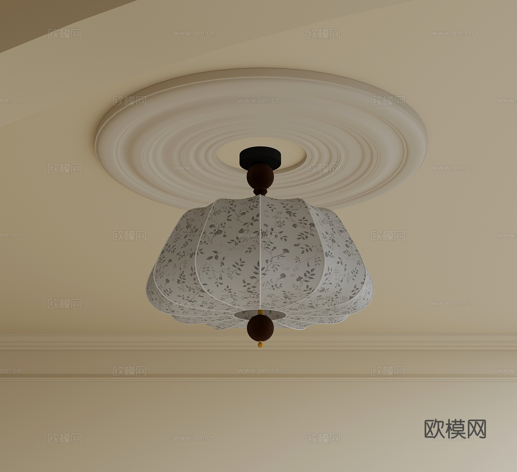 复古风吊灯 艺术吊灯su模型