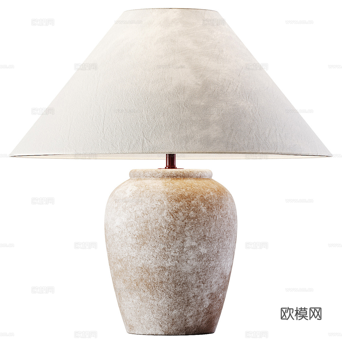 新中式侘寂台灯3d模型