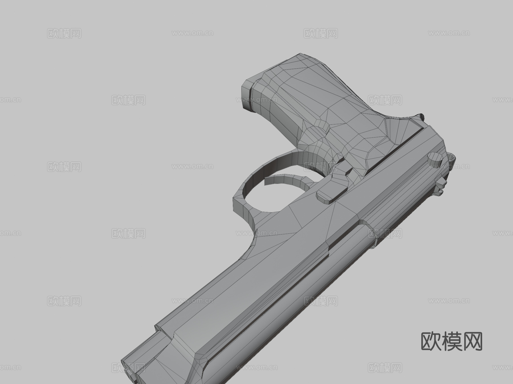 黑暗贝雷塔3d模型