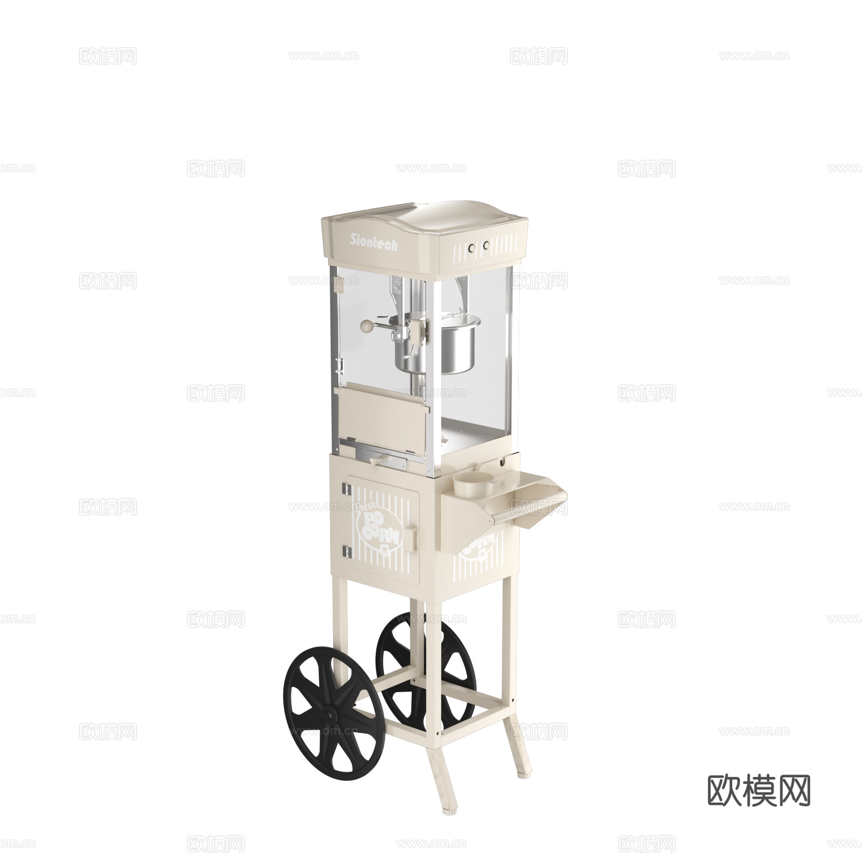 爆米花机3d模型
