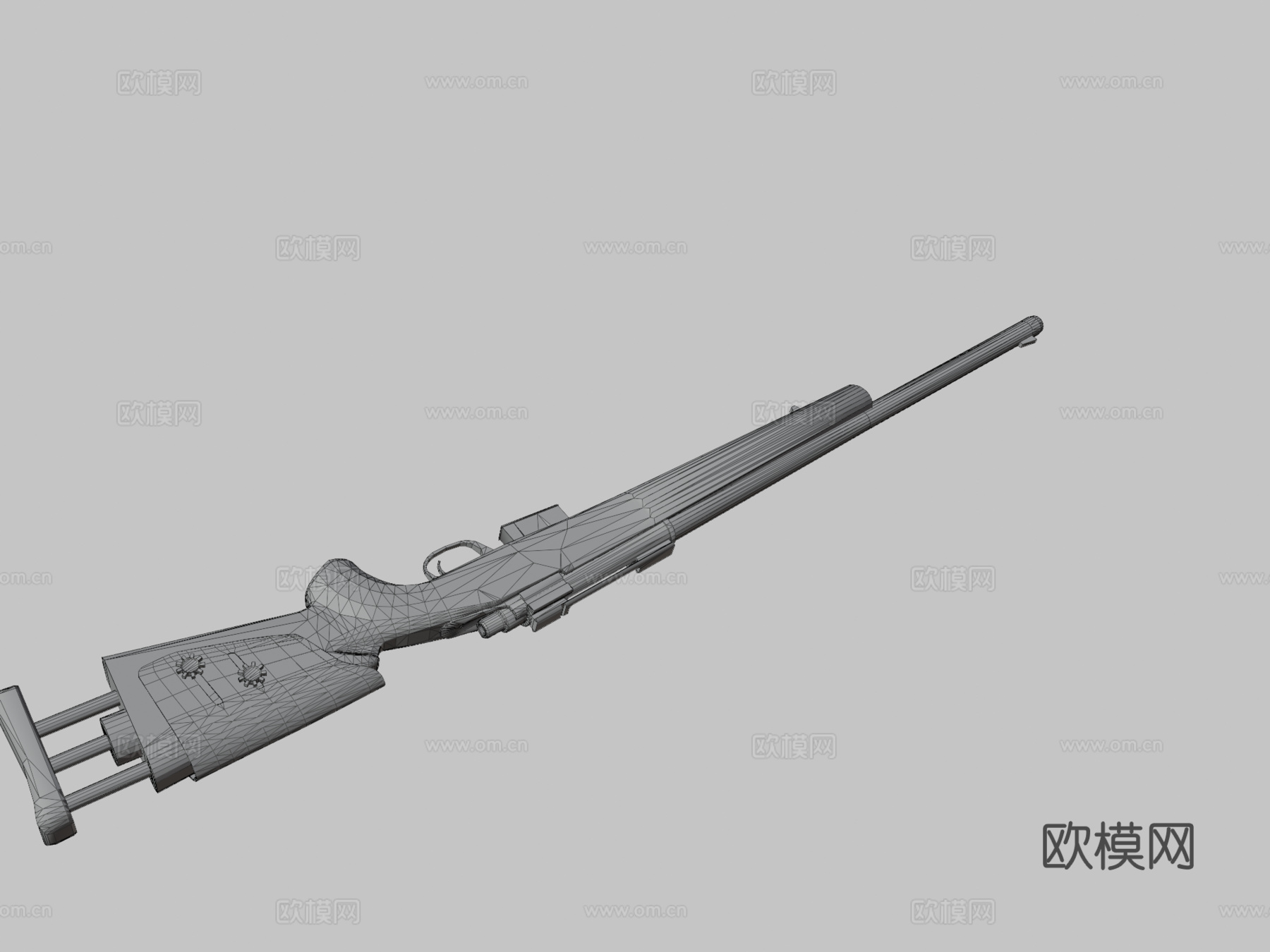 M24木制和金色3d模型