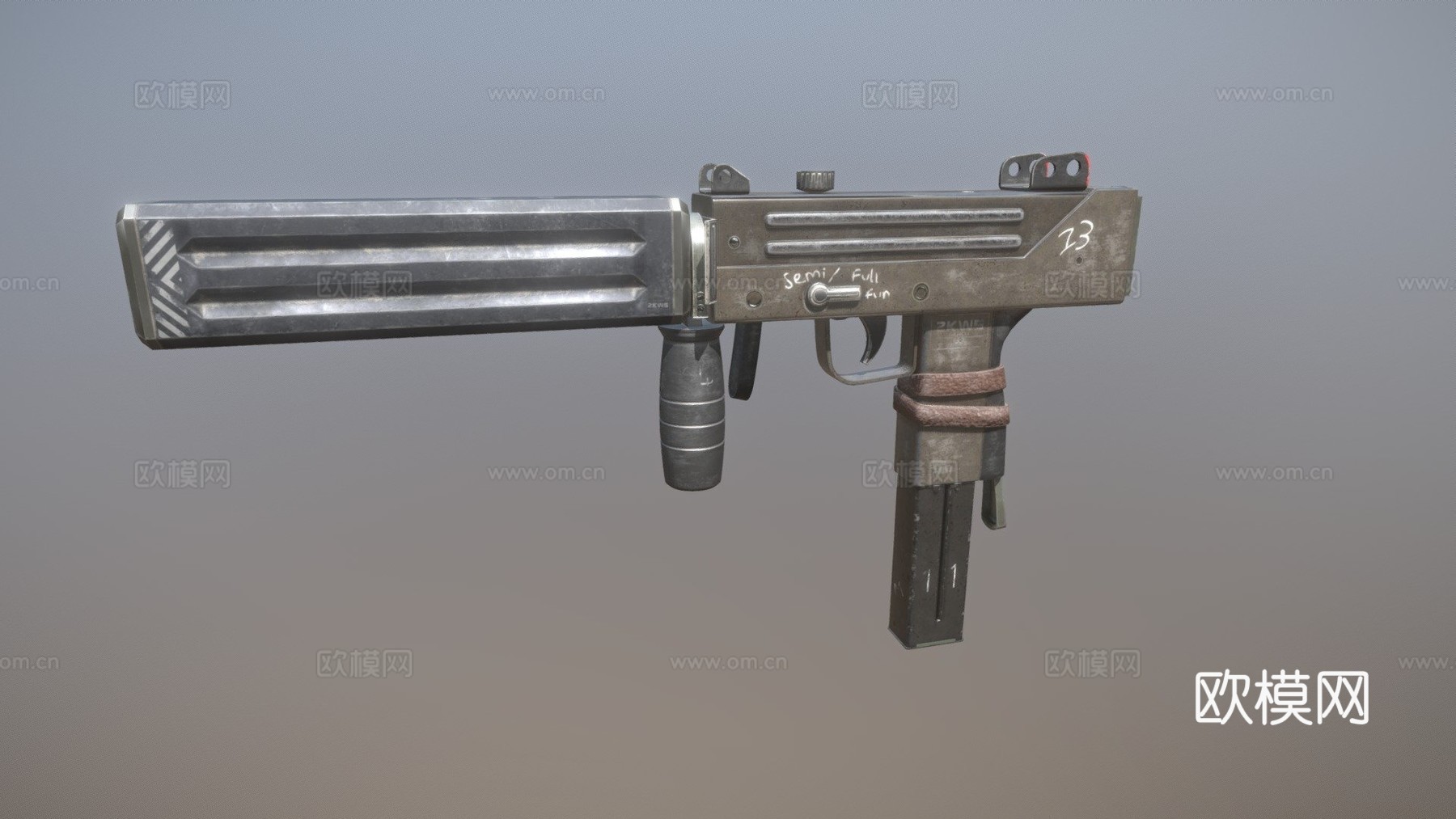 Mac-10定制3d模型