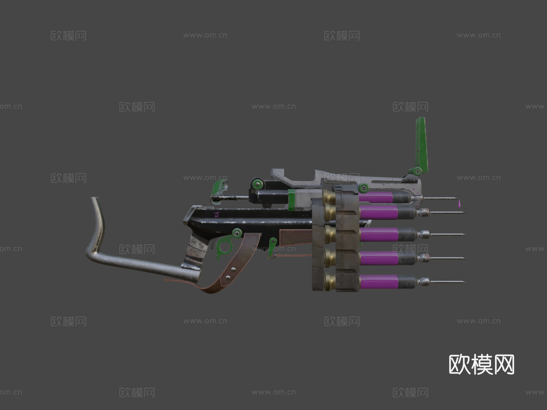 蝙蝠侠阿卡姆 - 小丑帮注射步枪3d模型