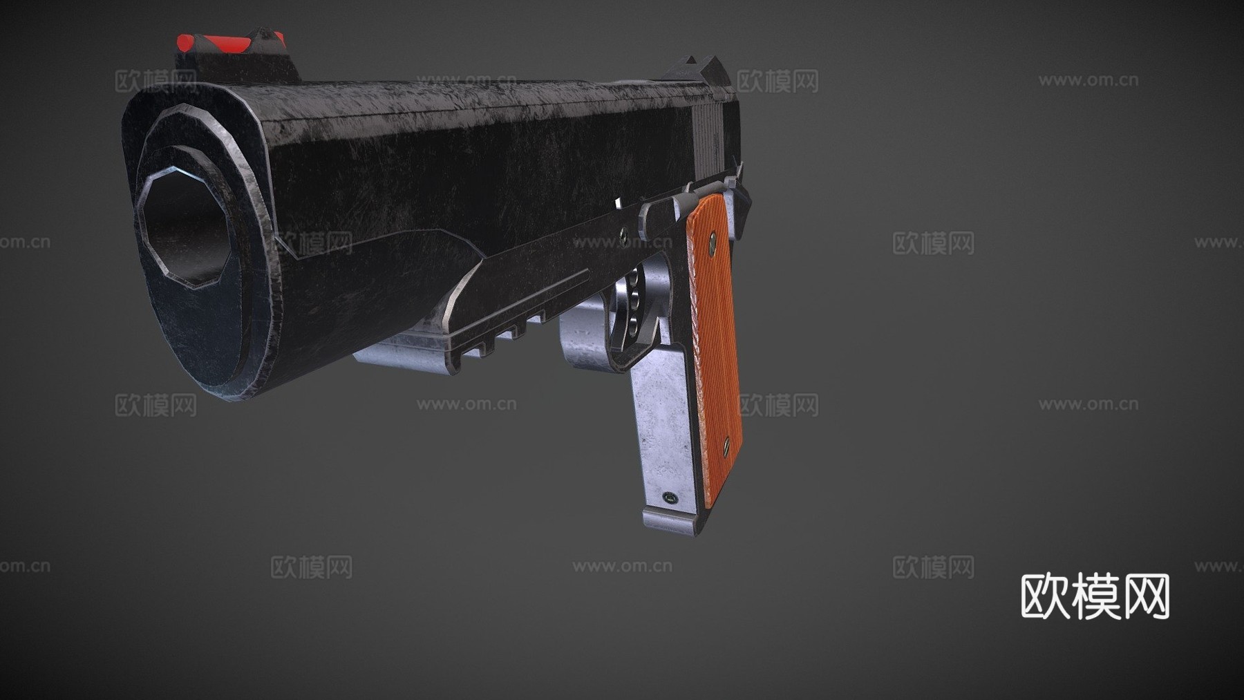 M1911手枪3d模型