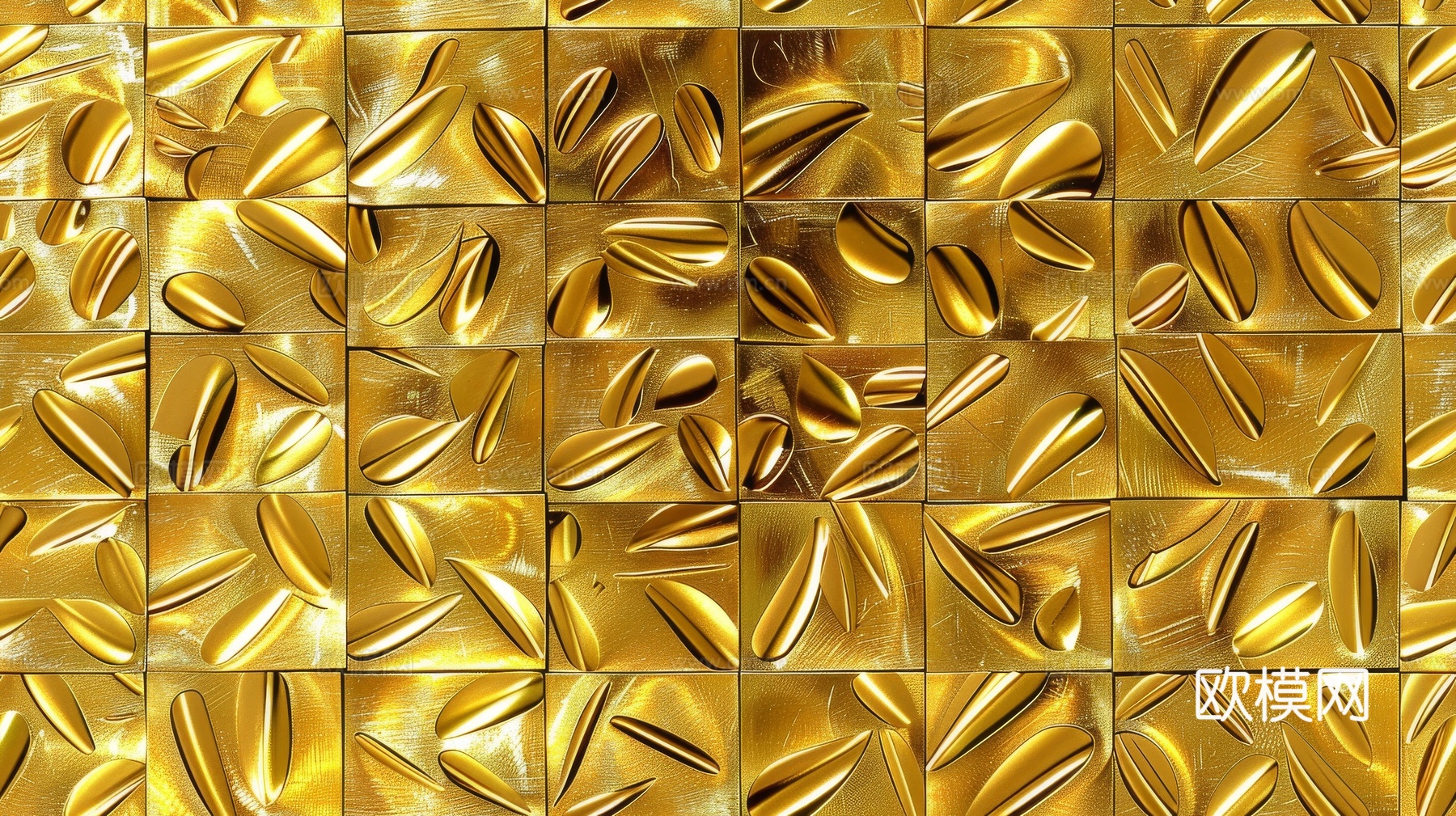 金属金箔黄金涂抹下载（渲染图2）