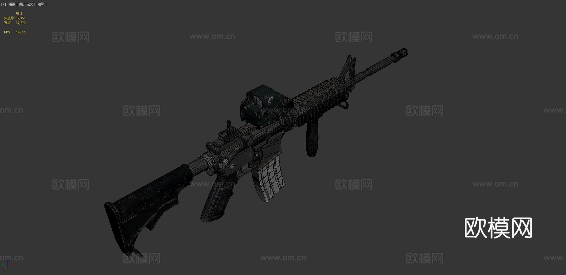 M4卡宾枪EXPS33d模型