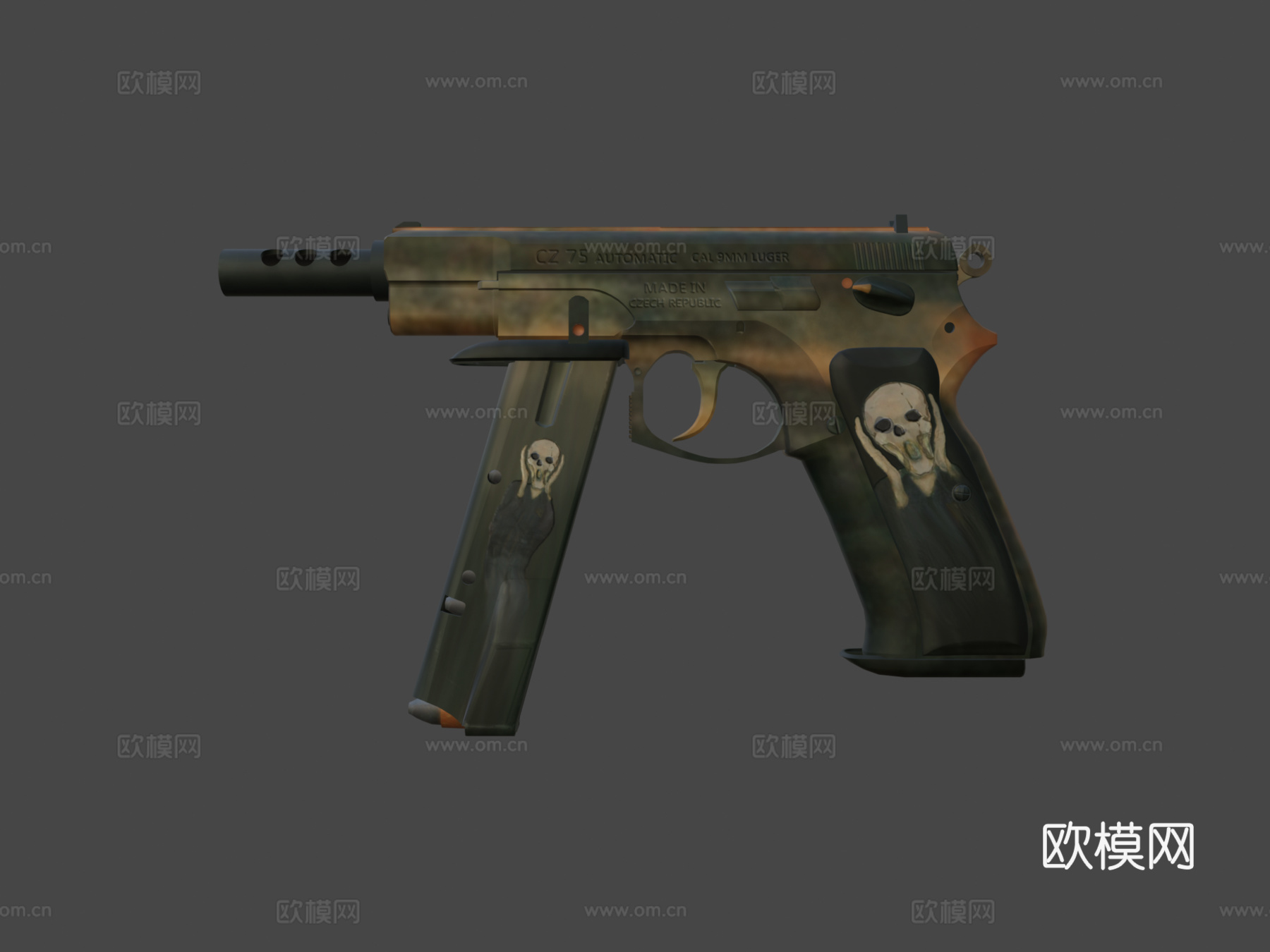 CS -GO - CZ75-Auto - 尖叫3d模型