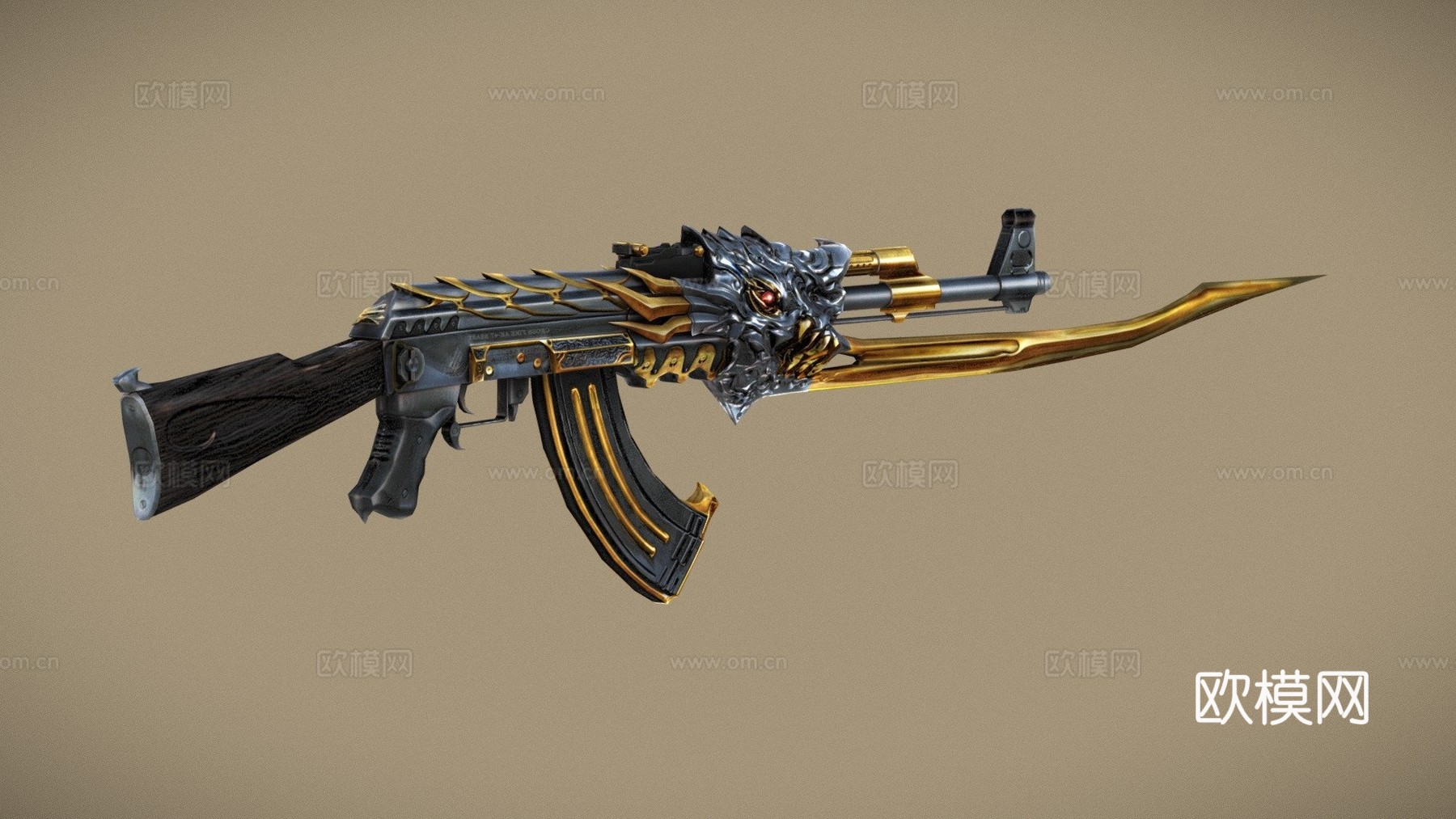 AK 47野兽3d模型