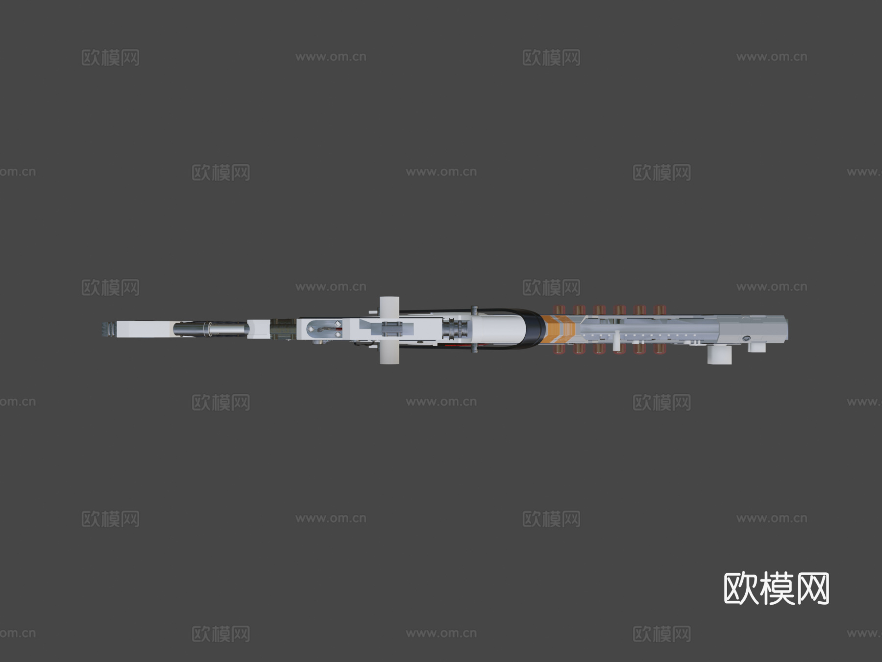 AMK-48 - 激光枪3d模型