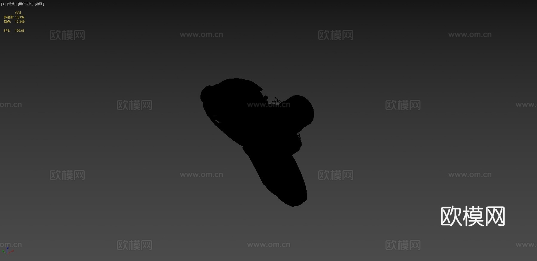 泡泡糖枪3d模型